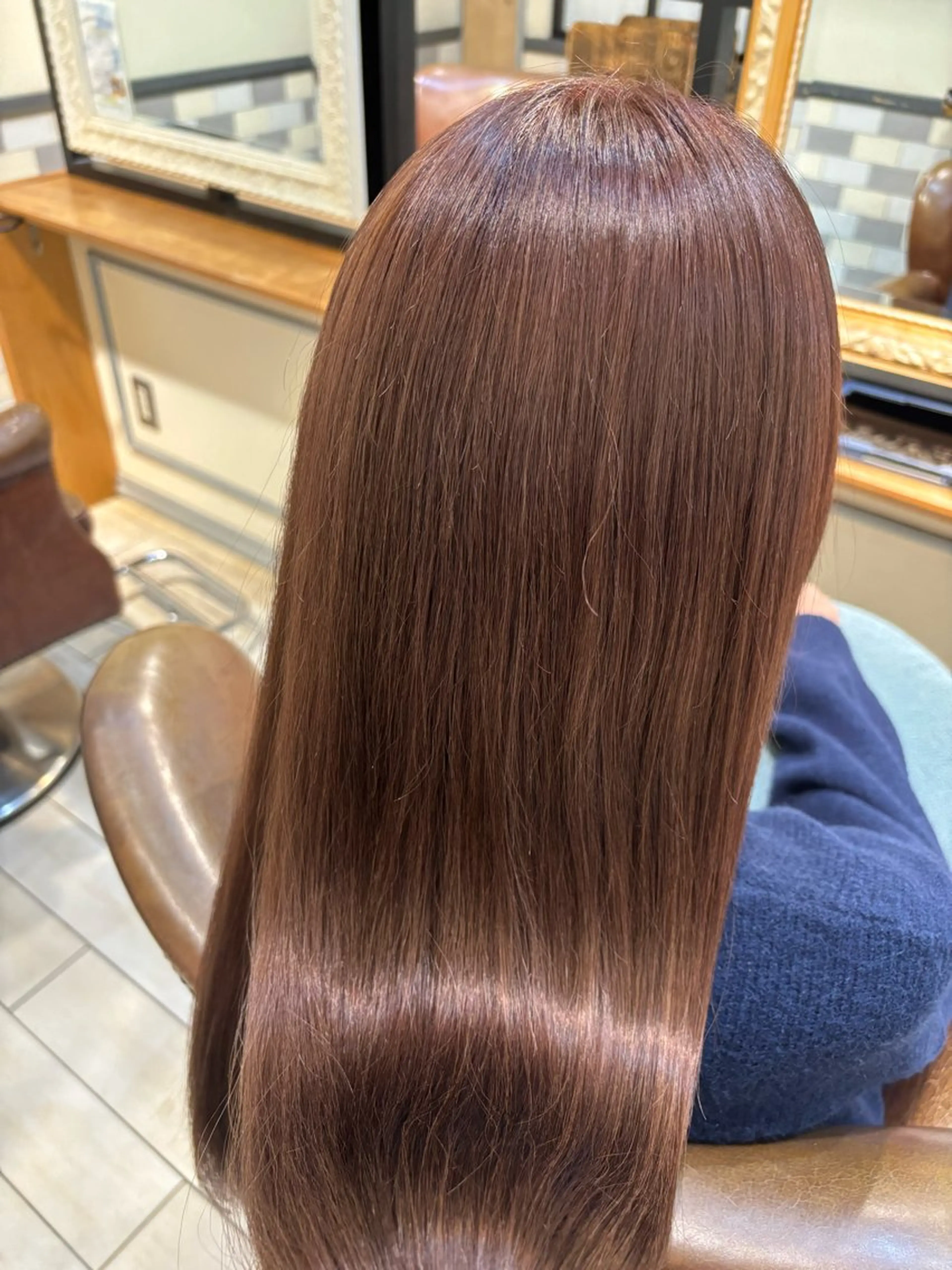 ロング カラー ブラウンカラー 古屋 澪　艶髪カラー✨のヘアスタイル