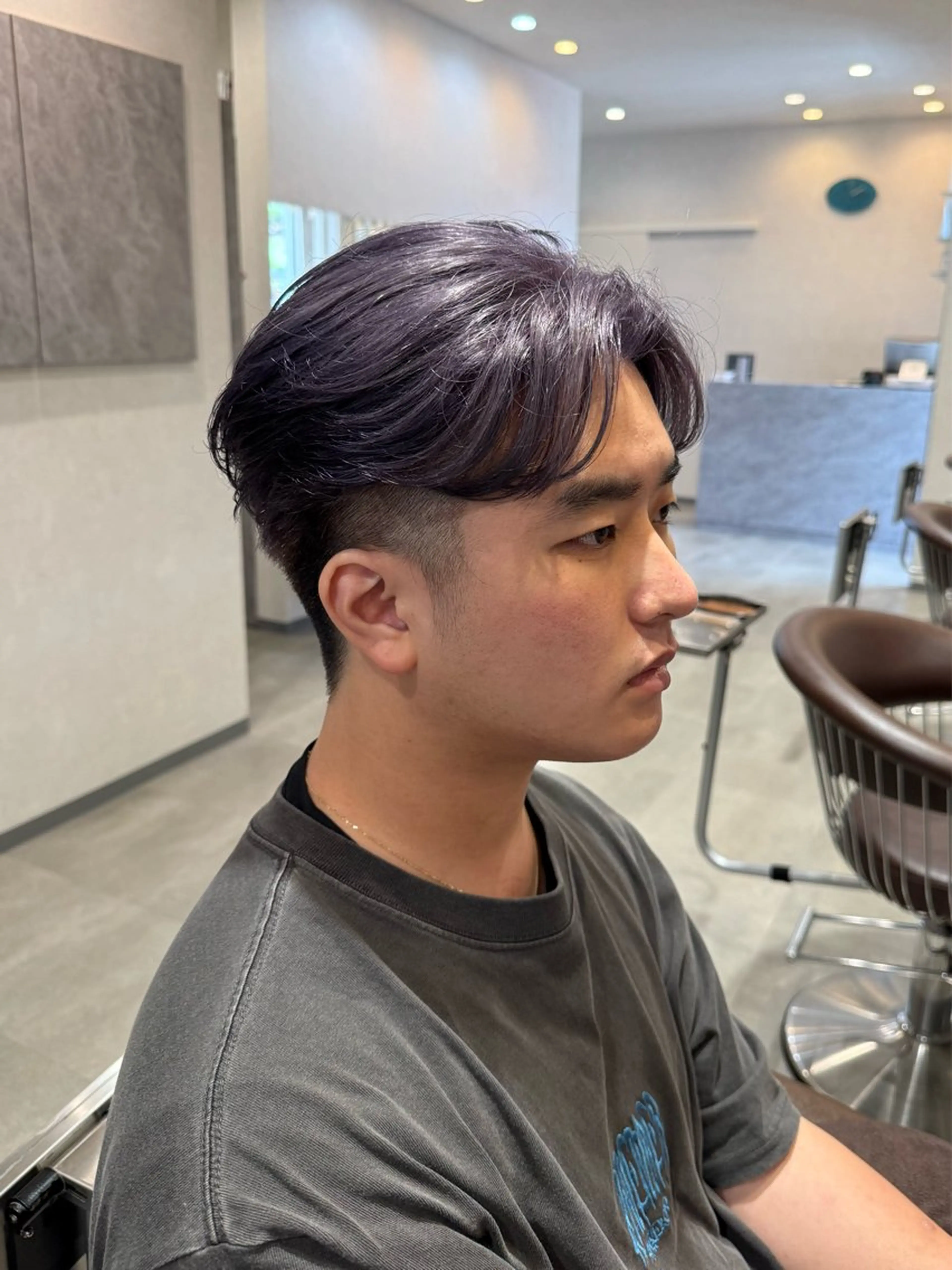 メンズ ヘアカラー 山元 くるみのヘアスタイル