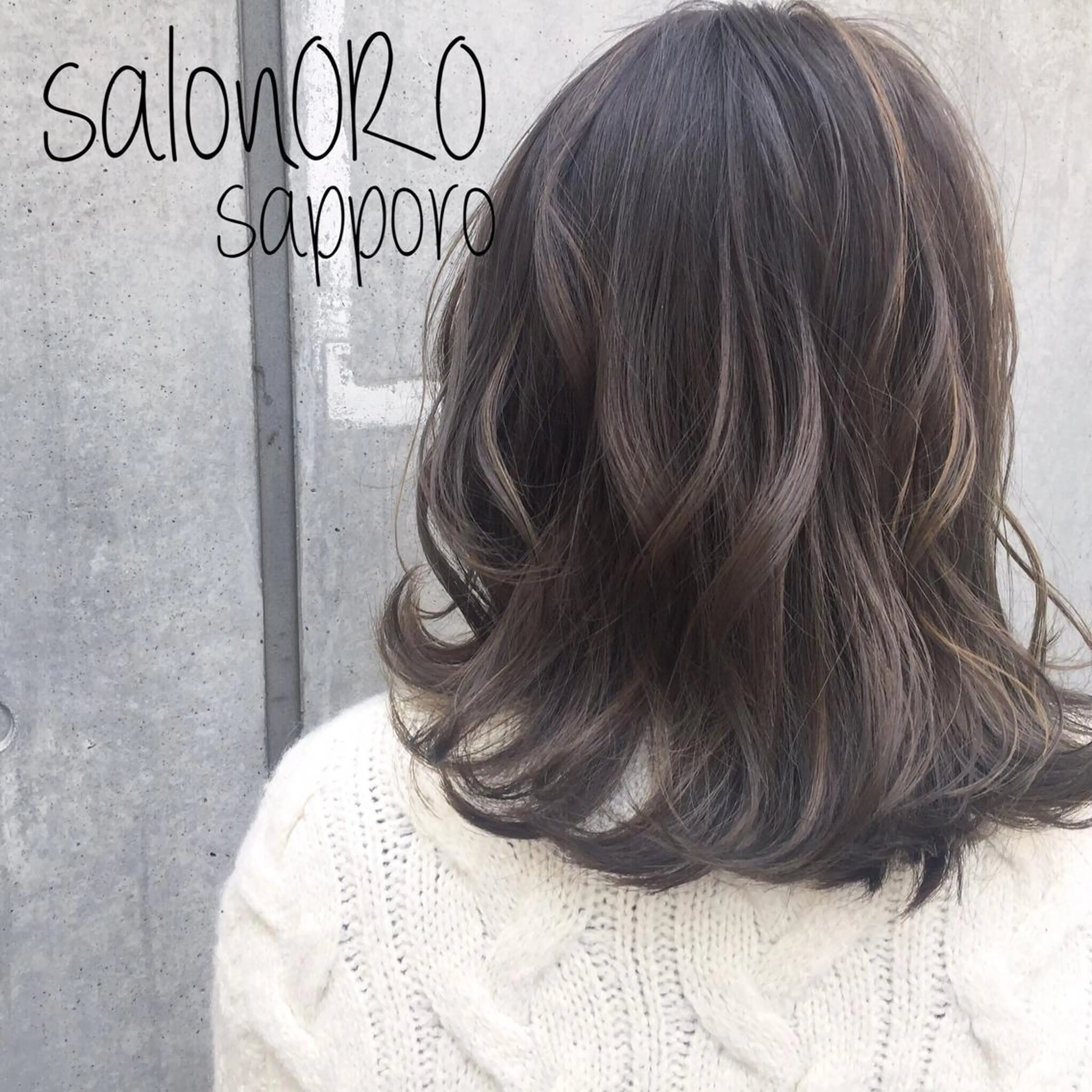 ミディアム カラー アディクシーカラー ブリーチ ブルーカラー 透明感カラー グレージュ toiro by lien hair atelier所属・池田 真由美のヘアスタイル
