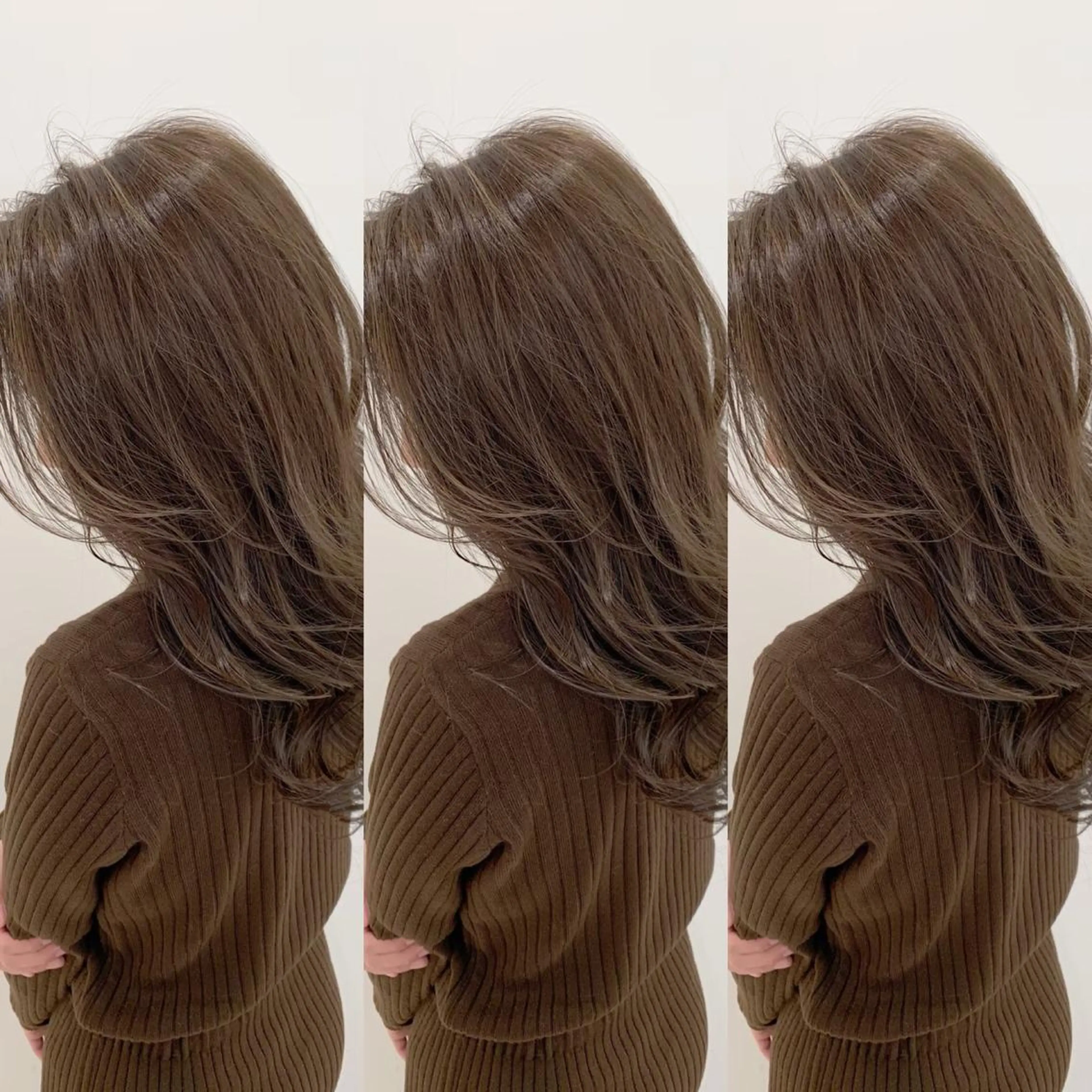 カラー ハイライトカラー オリーブカラー 髪質改善 韓国/レイヤー NOISM天王寺のヘアスタイル