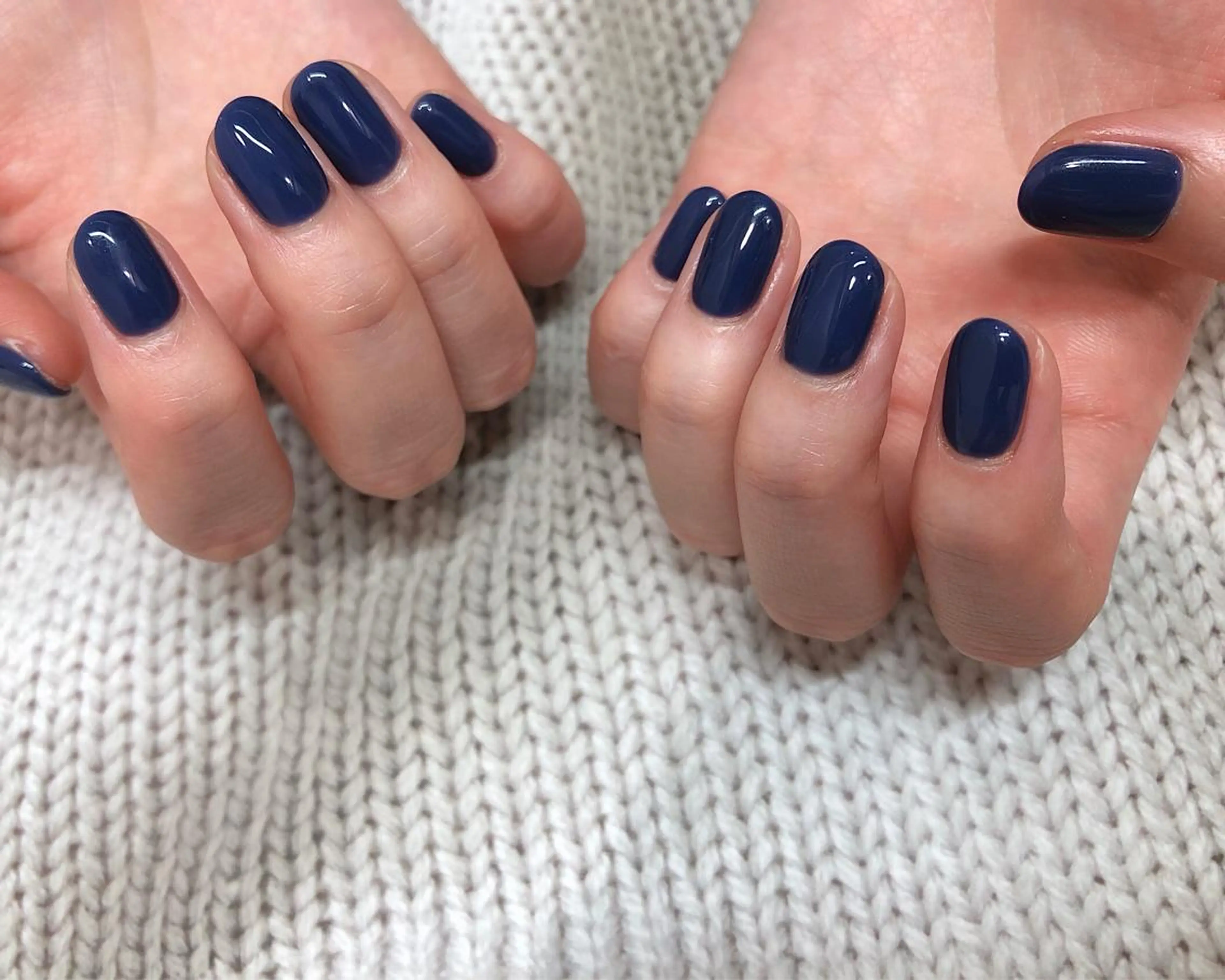 ネイル ネイビー ワンカラーネイル ハンドネイル nail heron所属・saki_ nail heronのその他イメージ