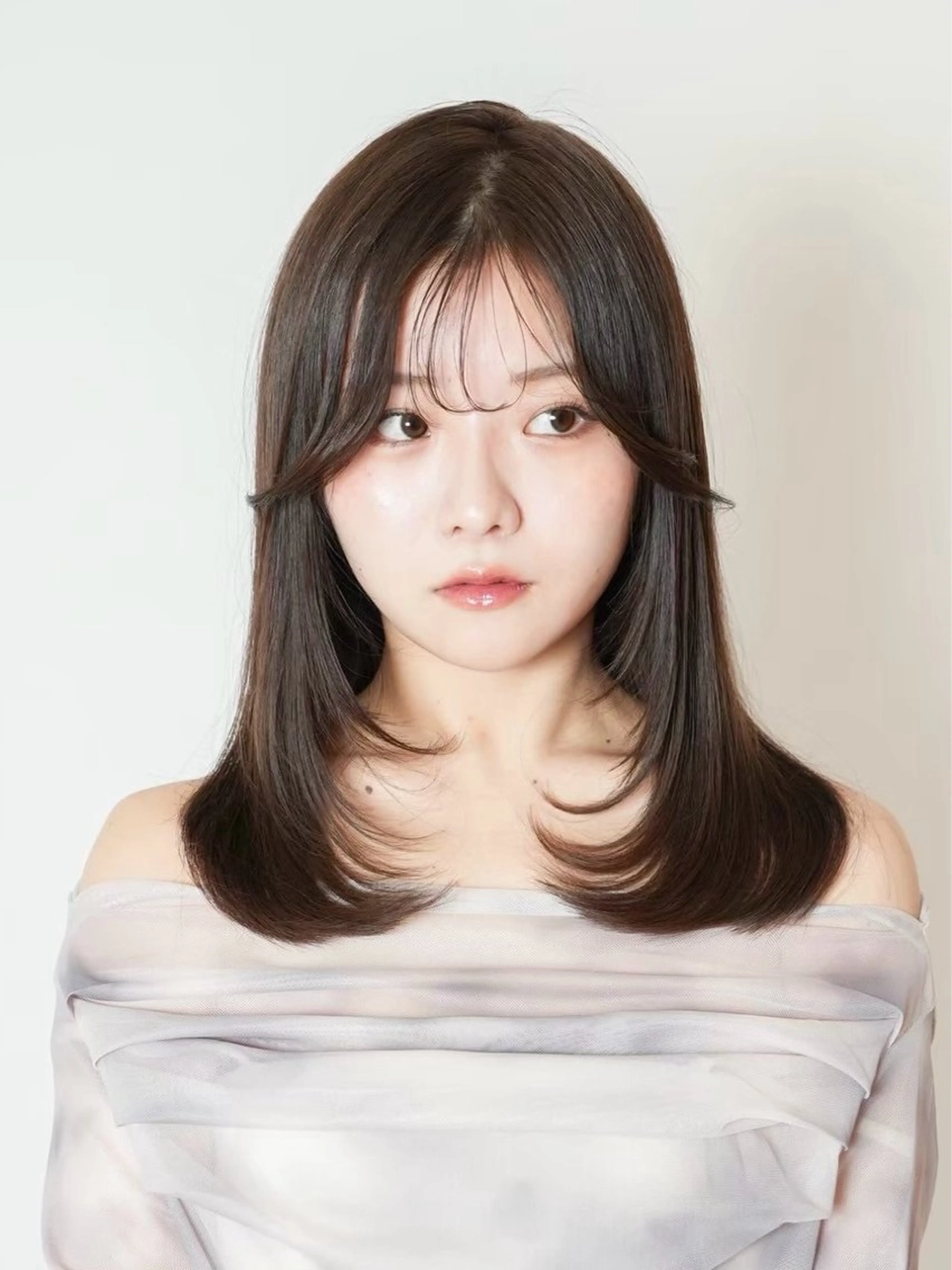 ミディアム カット ヘアカラー 💎髪質改善特化/ 町田莉彩💎のヘアスタイル