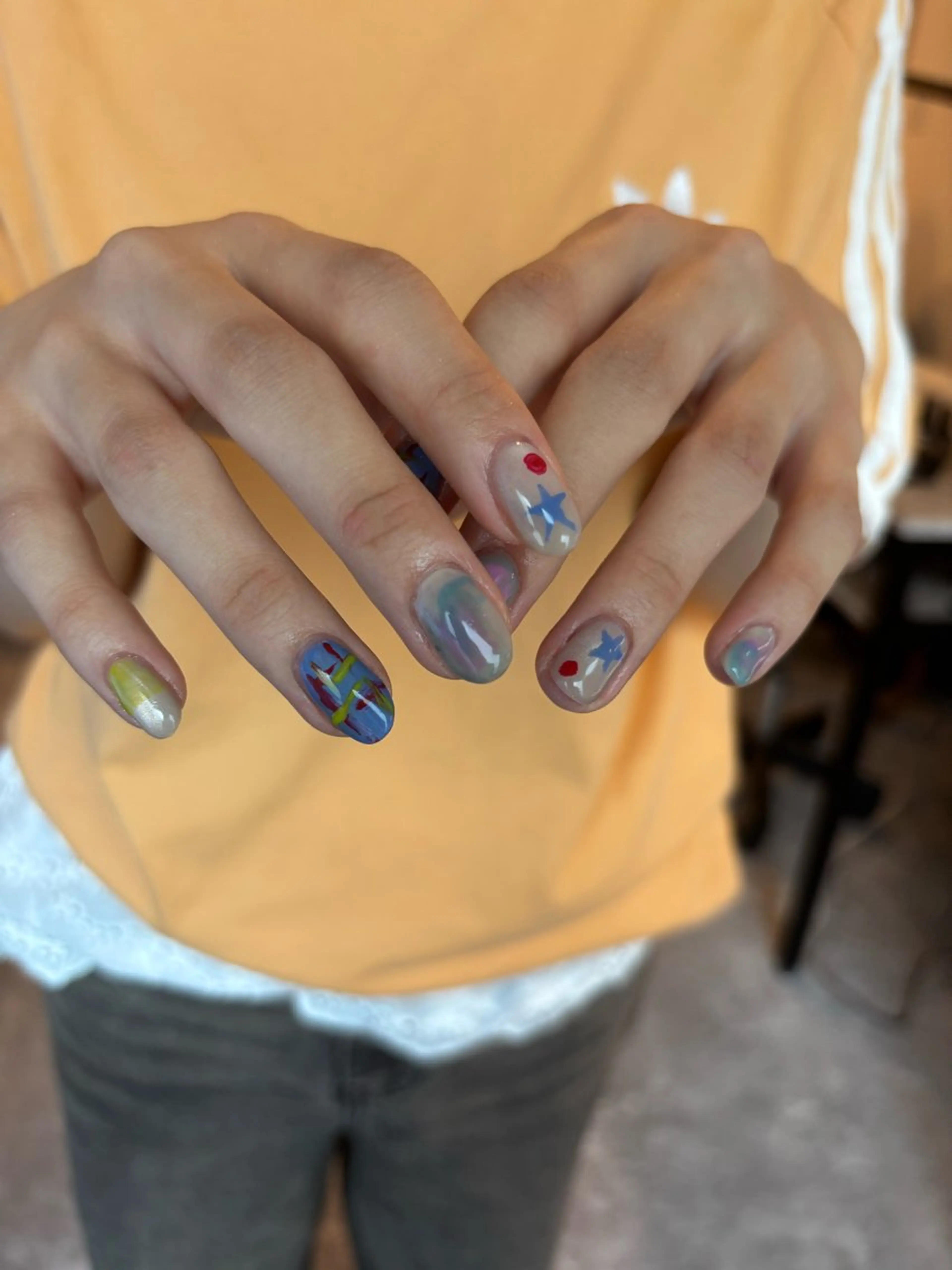 ネイル ハンドネイル 【新宿三丁目】 もえNoël🎨🤍のネイルデザイン