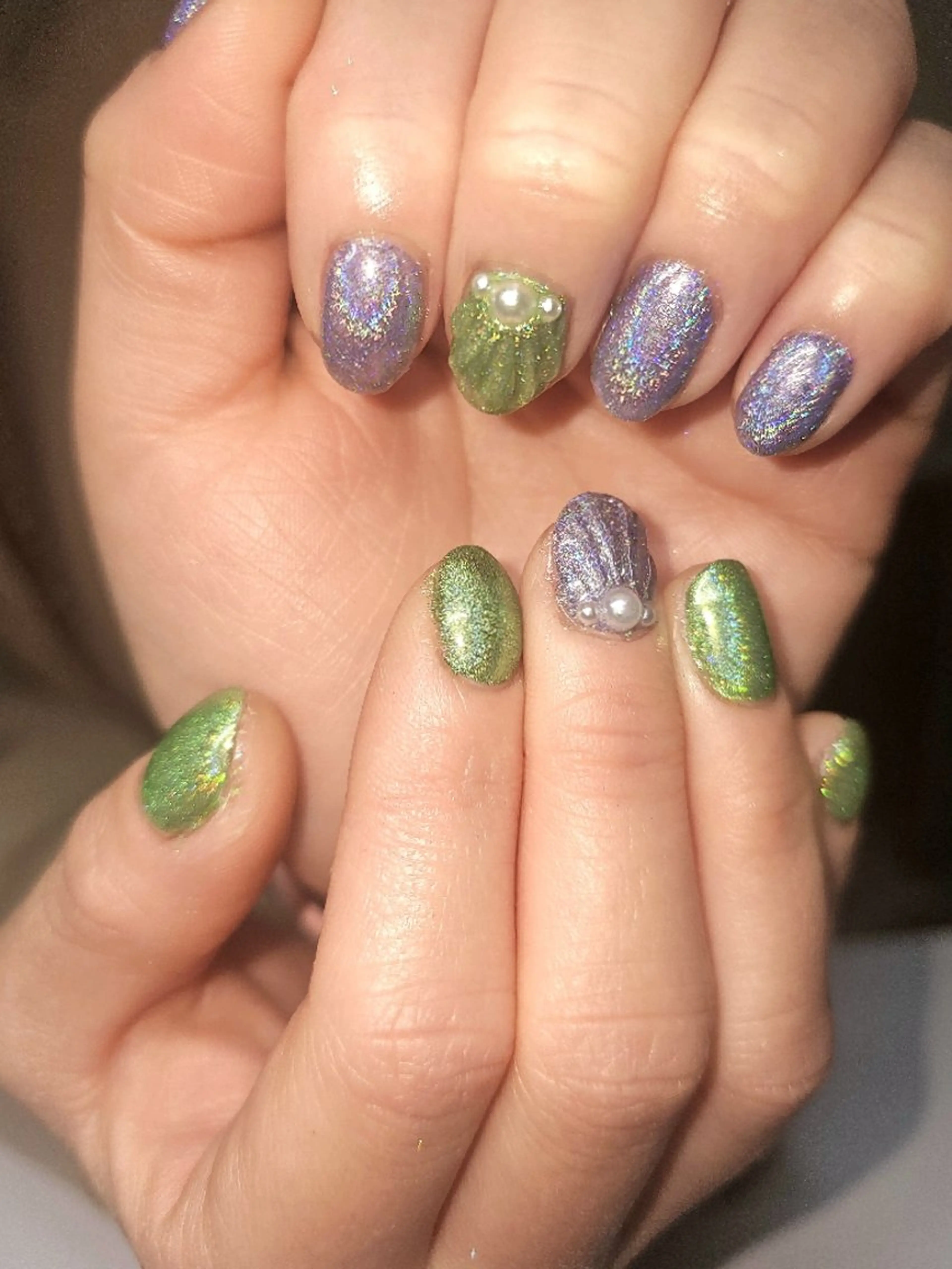 ネイル ジェルネイル グリーン 春ネイル J ♡nailのネイルデザイン