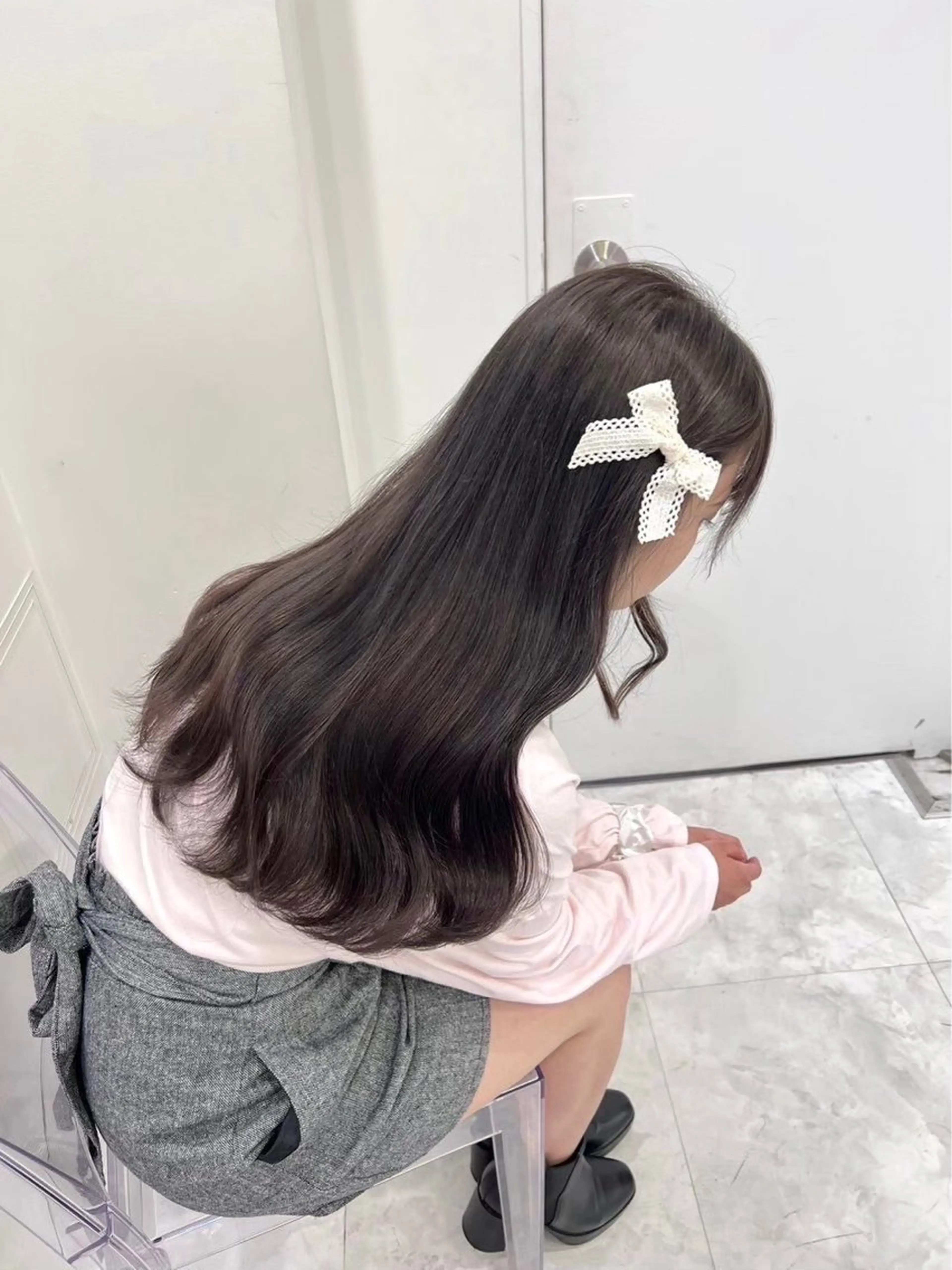 ロング カラー ガーリーモテヘア🎀 yume🤍🐈‍⬛のヘアスタイル