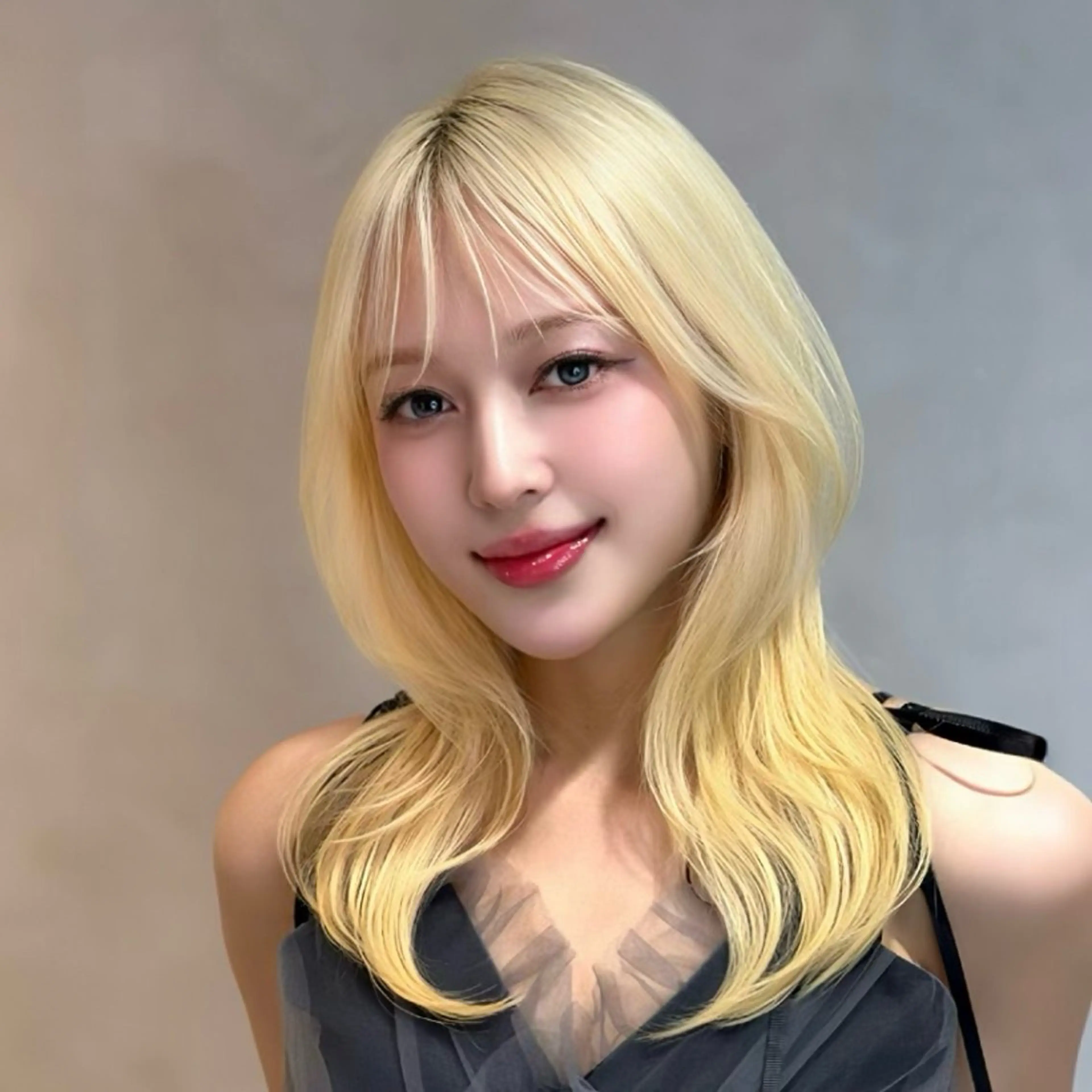 ミディアム カット ヘアカラー トリートメント 銀座/韓国レイヤー髪 質改善/RYUのヘアスタイル