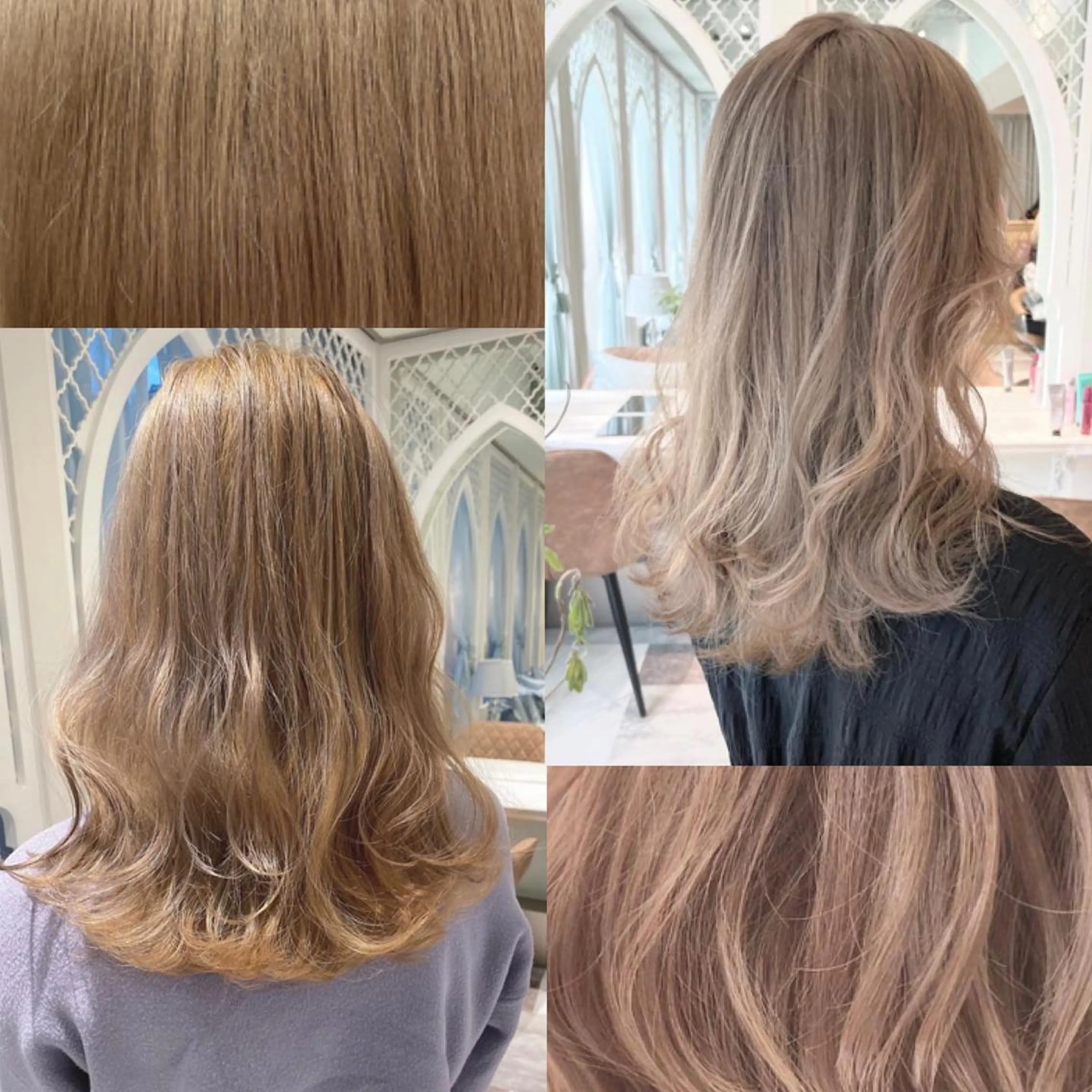 カラー ブリーチ ケアブリーチ ダブルカラー イヤリングカラー ハイライトカラー Bond Story fleek所属・渡辺 麻衣のヘアスタイル