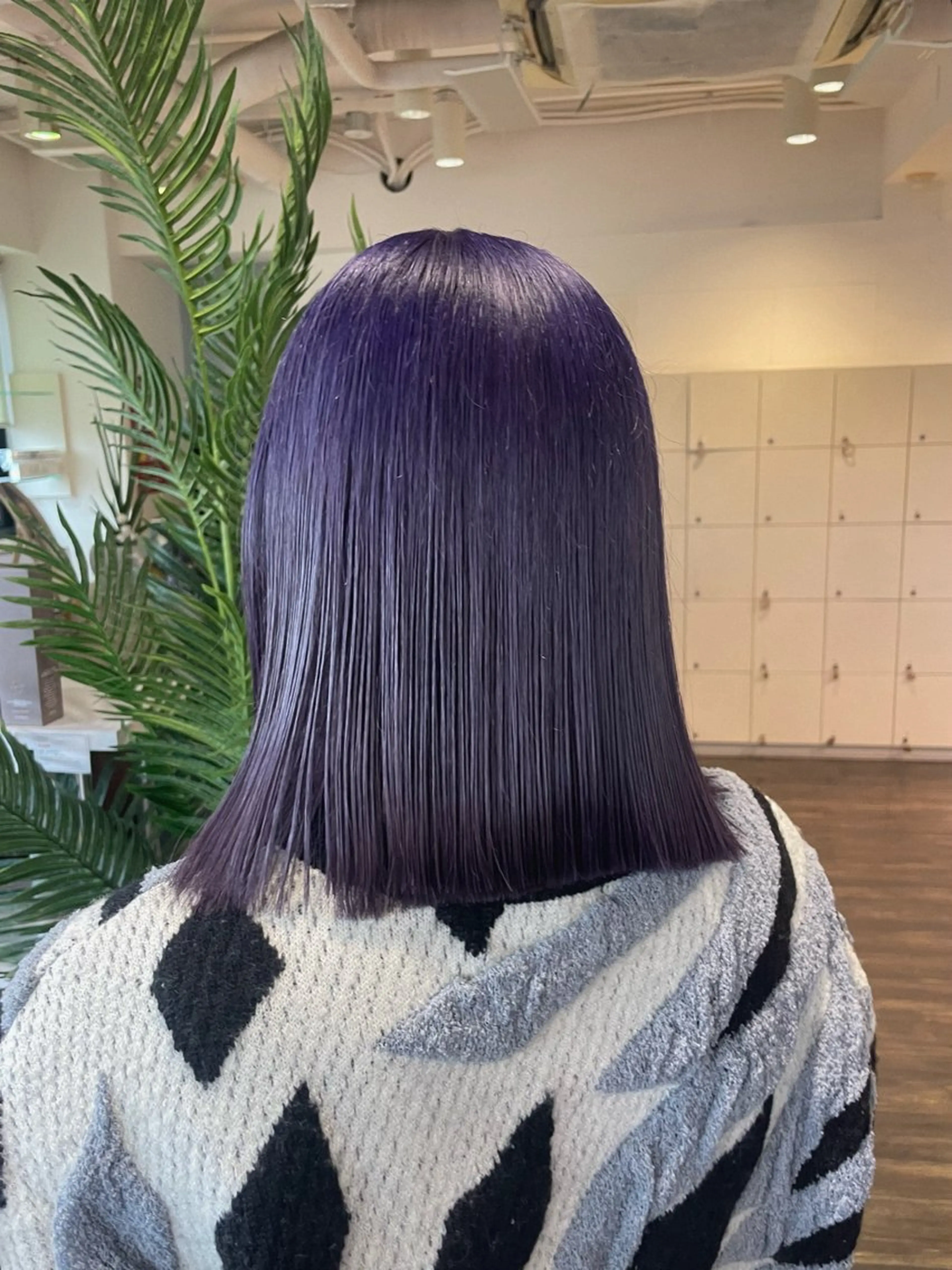ミディアム カラー ラベンダーカラー カット ヘアカラー 佐藤 綾郁のヘアスタイル