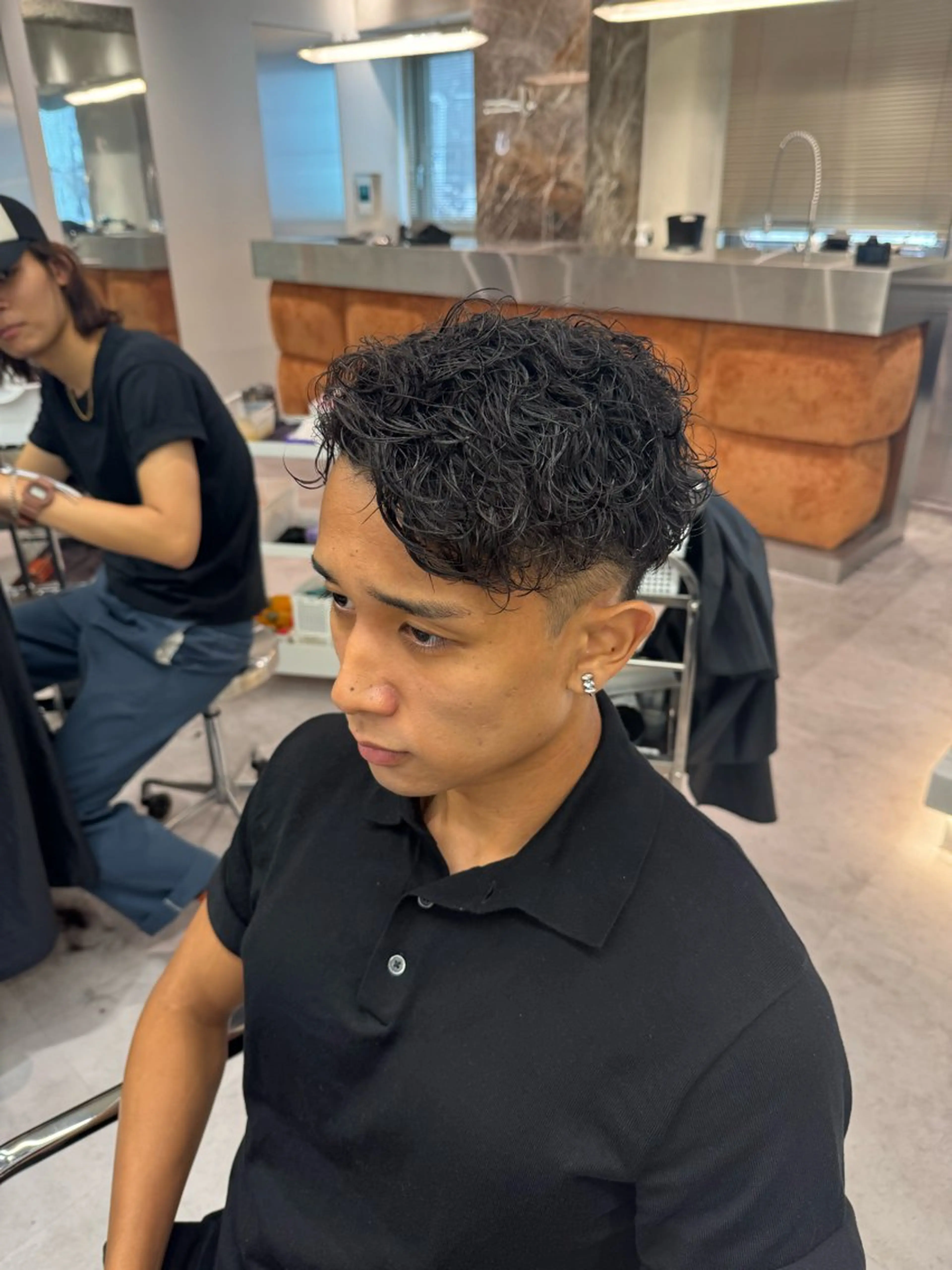 パーマ メンズ メンズパーマ 波巻きパーマ メンズサロンU所属・ブリーチ/パーマ特化 片平和寿のヘアスタイル