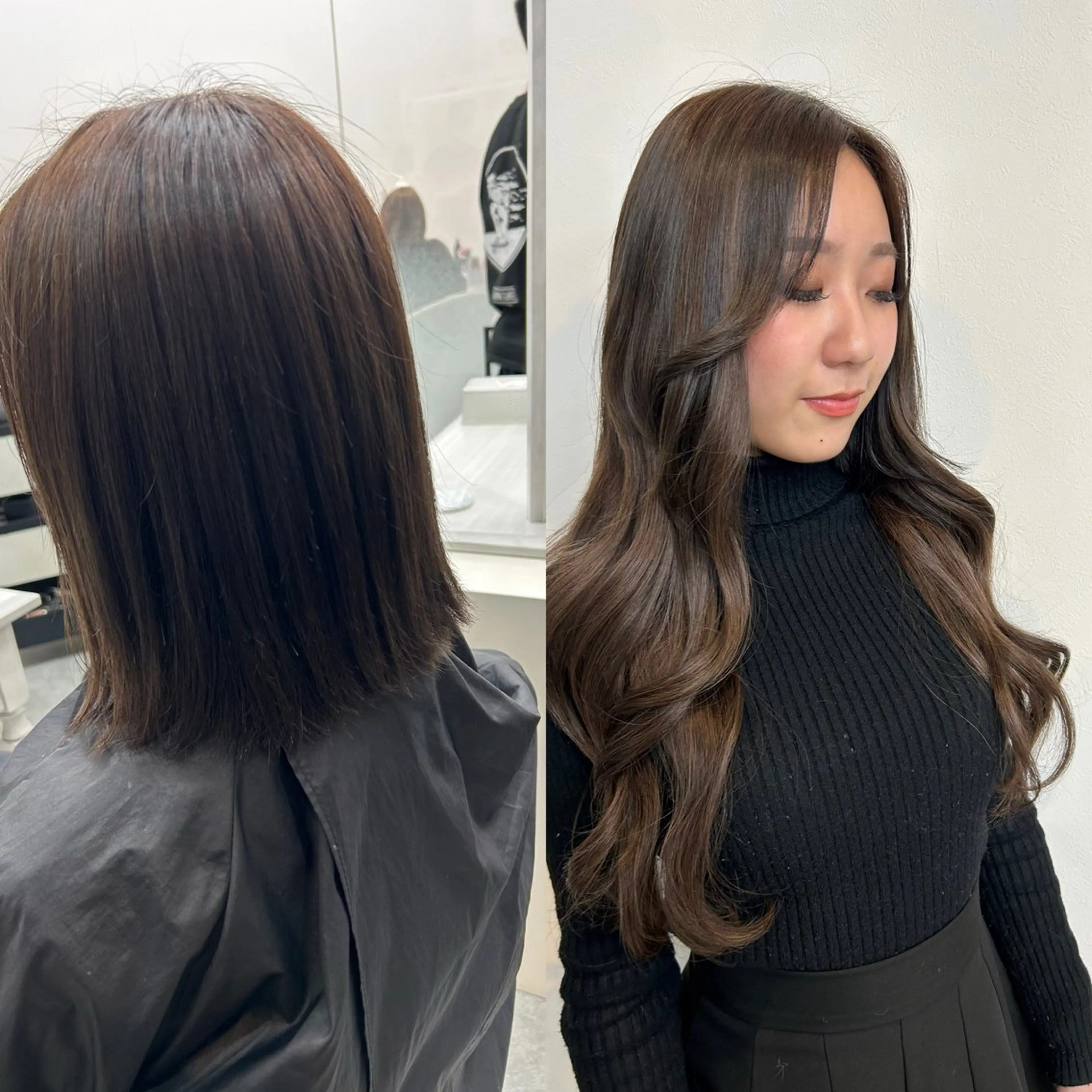 ロング カラー ヘアアレンジ シールエクステ バレイヤージュ ハイライトカラー ボブ エクステ カット パーマ エクステ ヘッドスパ alpha. カラーエクステ下妻のヘアスタイル