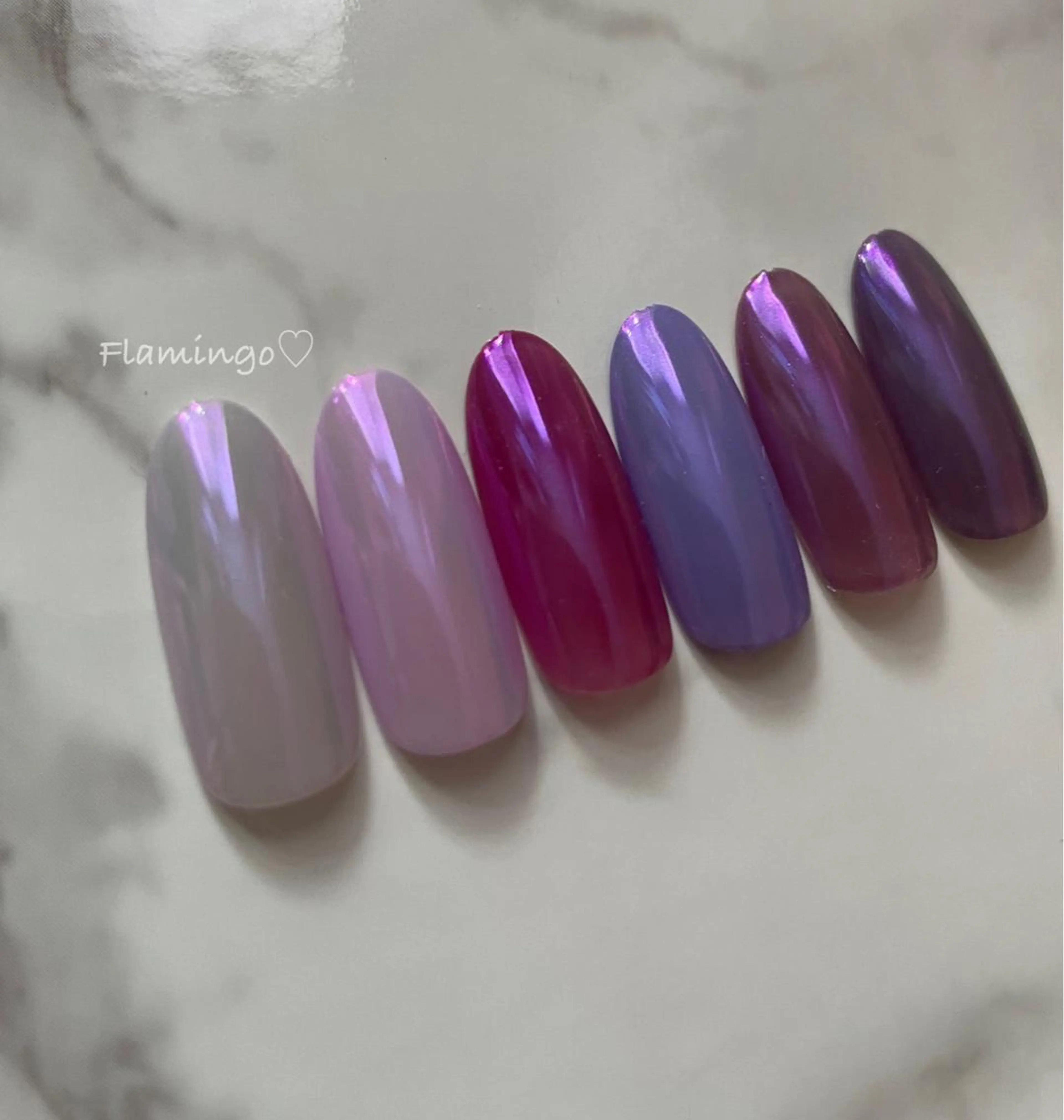 ネイル ジェルネイル ミラーネイル ニュアンスネイル ワンカラーネイル シンプルネイル シンプル／上品／爪育 ☺︎Flamingoのネイルデザイン