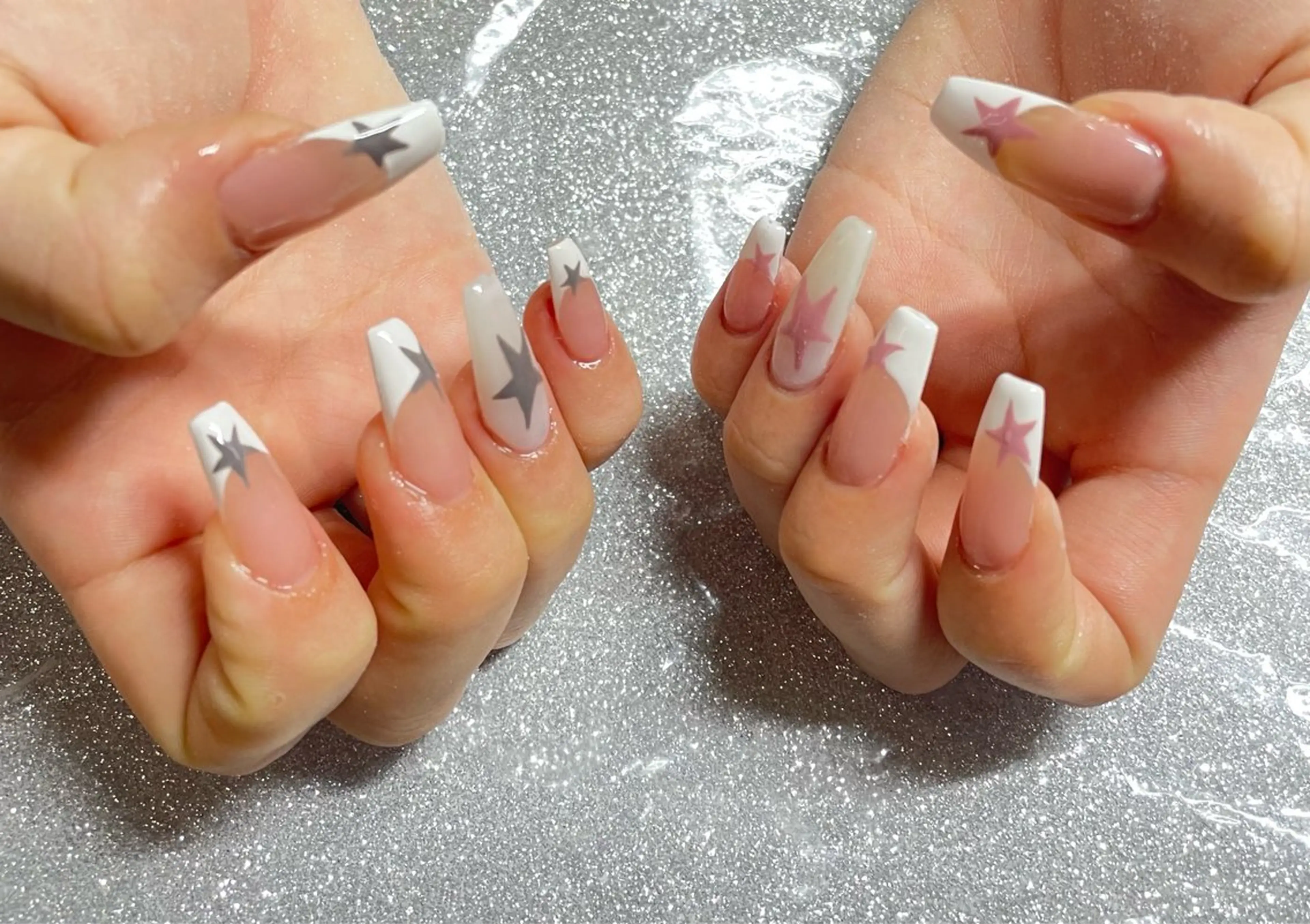 ネイル ハンドネイル VIERU 🌈🎀💖のネイルデザイン