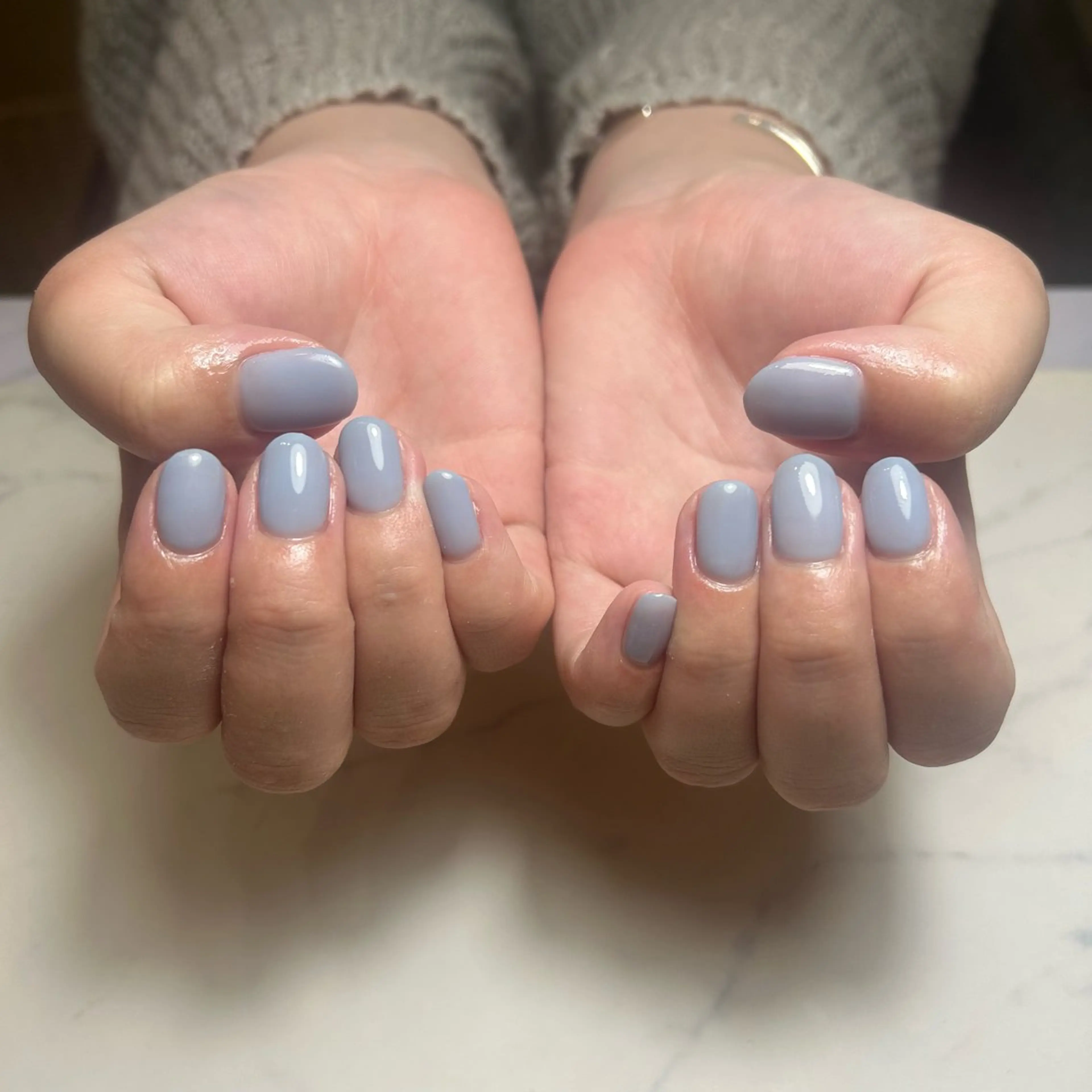 ネイル 水色 💫 さりのネイルデザイン