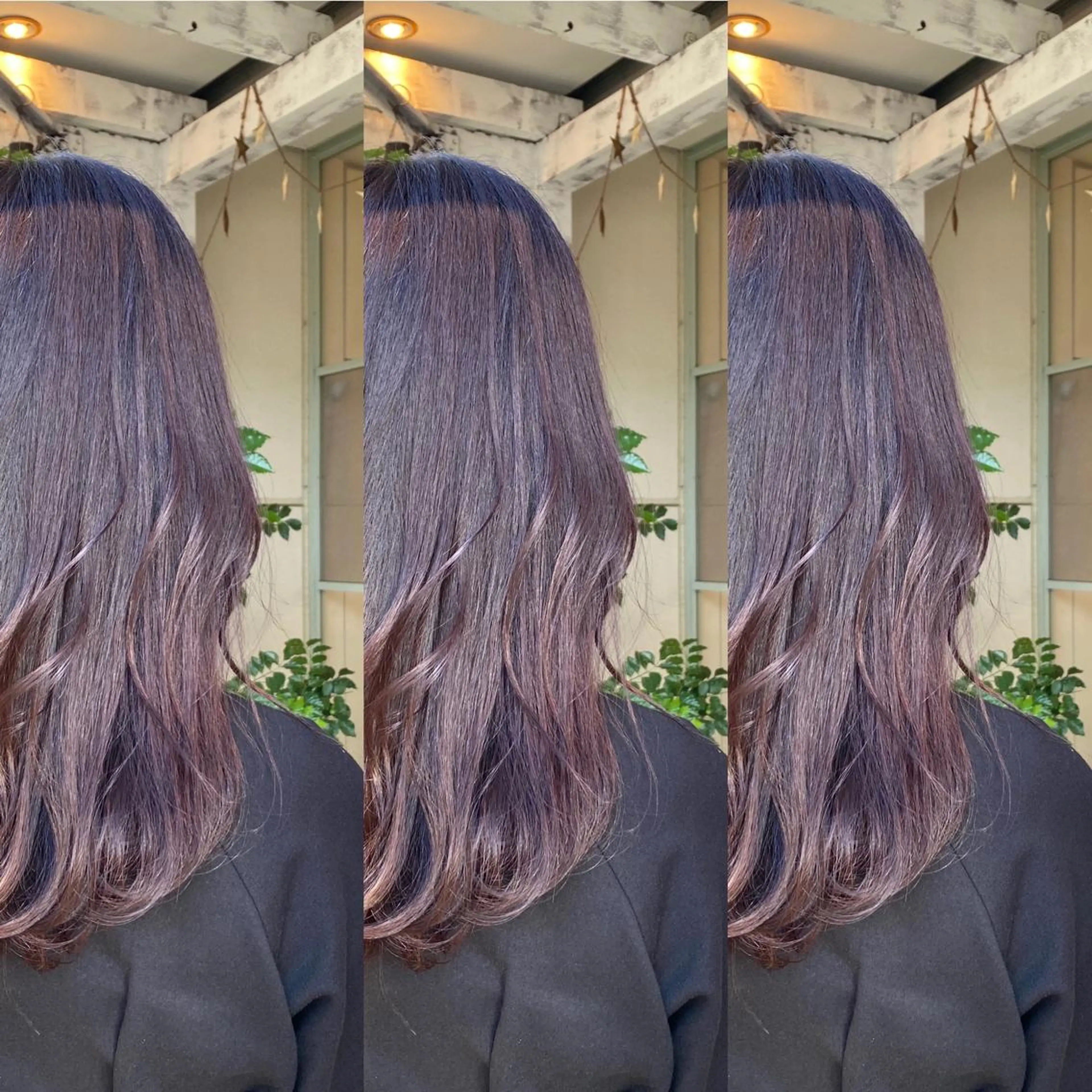 セミロング カット ヘアカラー トリートメント 鈴木 奈波のヘアスタイル