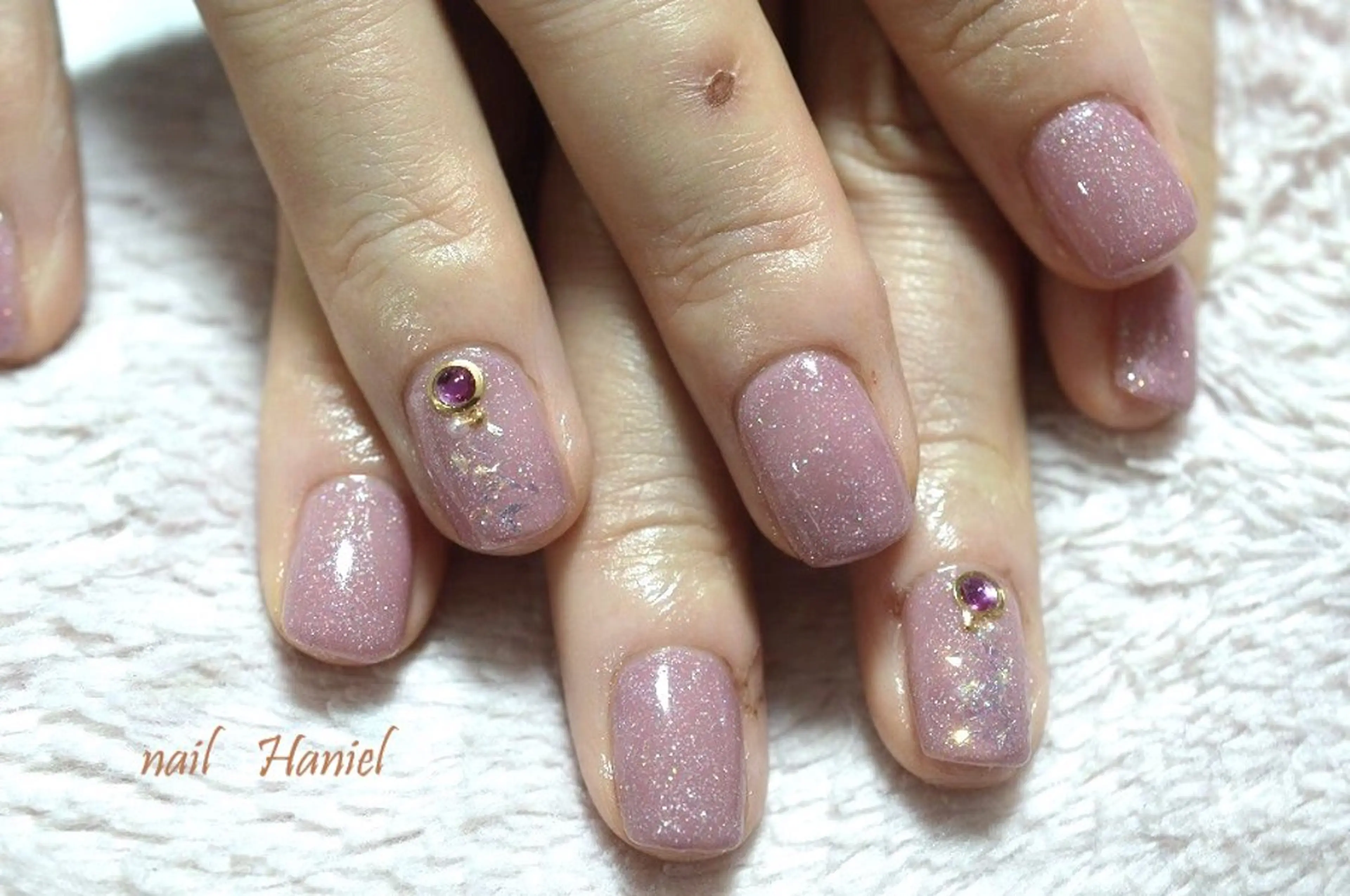 ネイル アートネイル ジェルネイル 韓国ネイル オフィスネイル ワンカラーネイル nail Haniel所属・半蔵門サロンハニエル 魅神 ちよのネイルデザイン