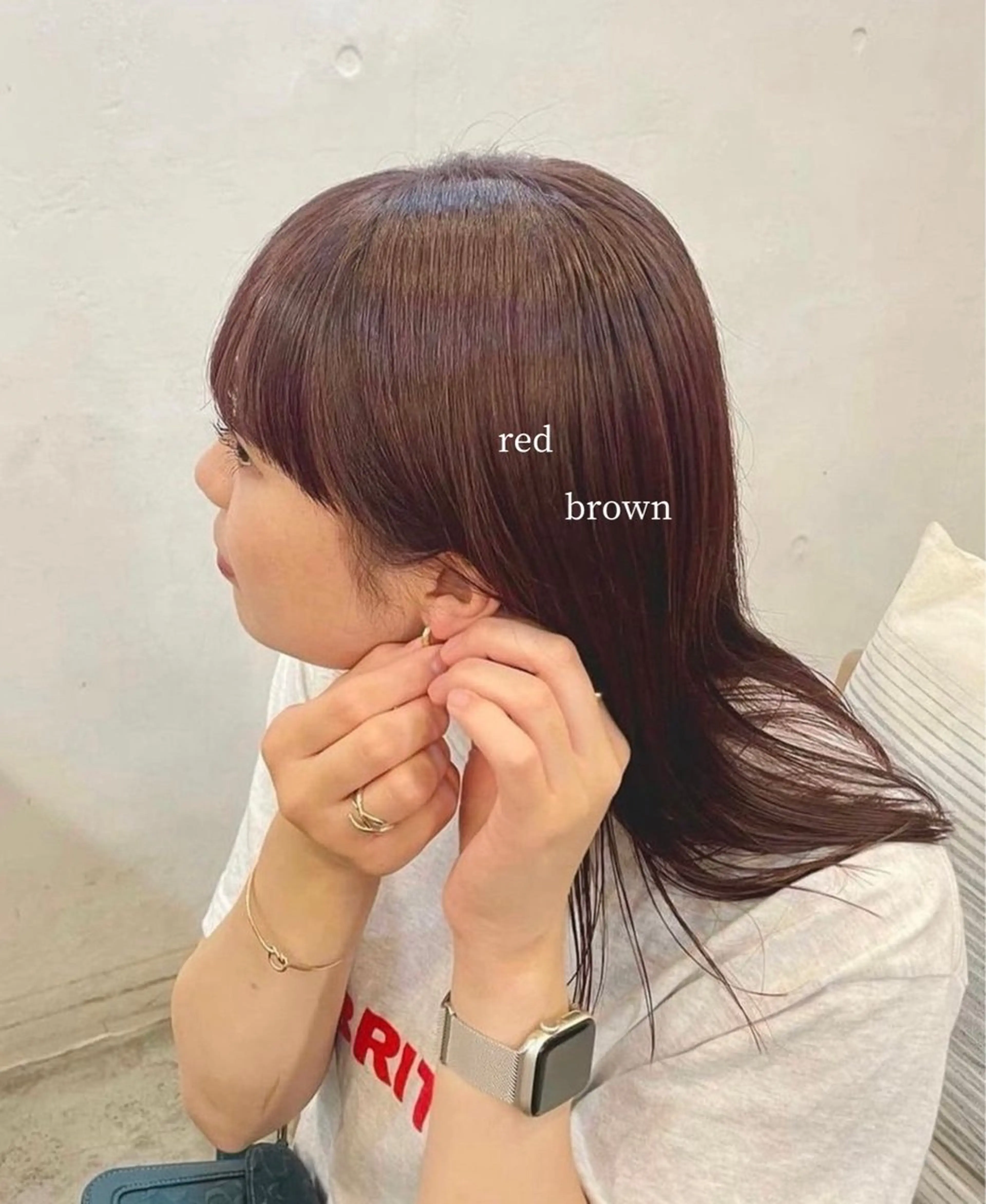 ミディアム カット ヘアカラー トリートメント hana✂︎メンズ ニュアンスパーマのヘアスタイル