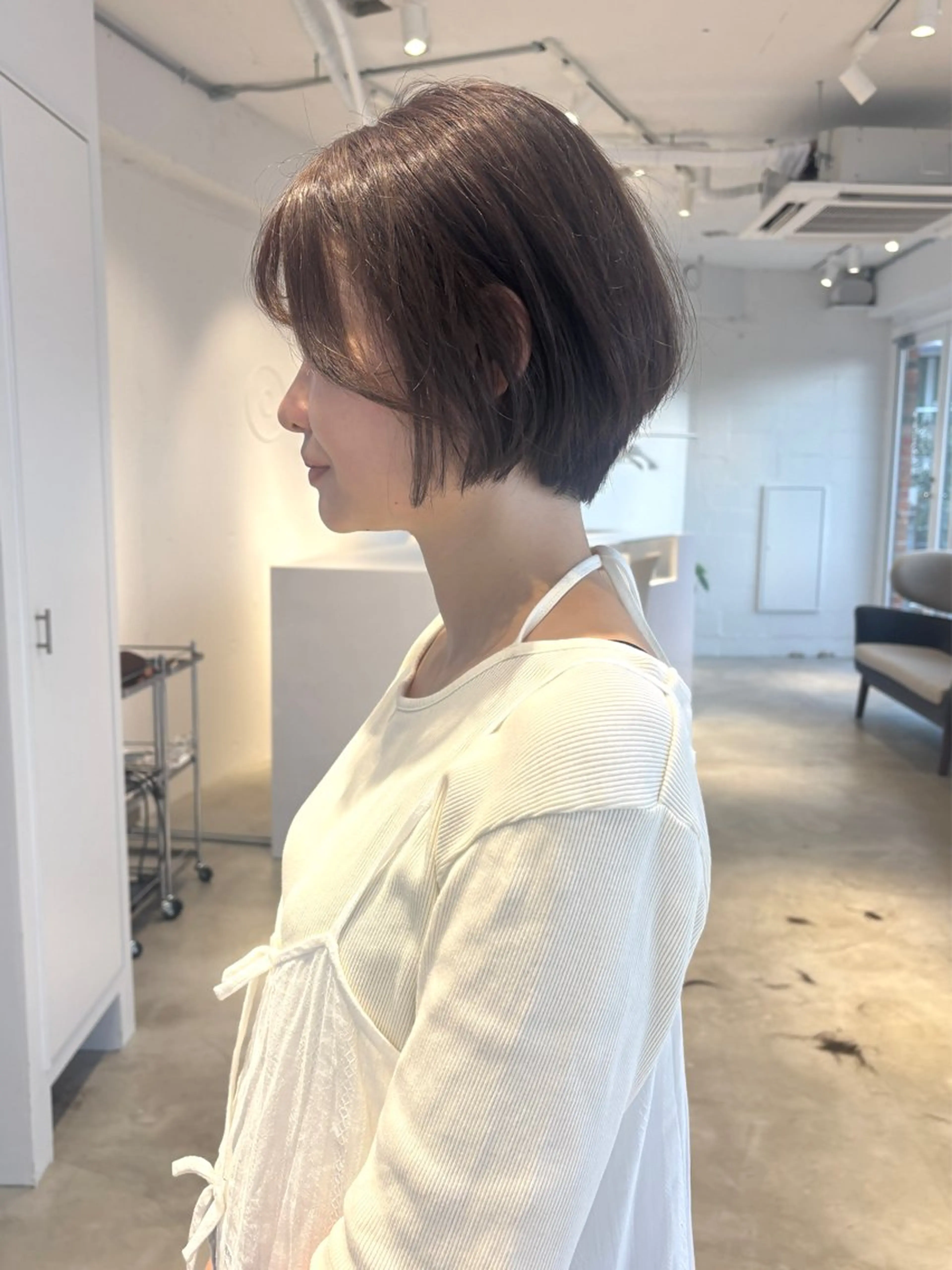 ショート くせ毛 ショートヘア 薬院浄水通/ショート /ボブ/rukaのヘアスタイル