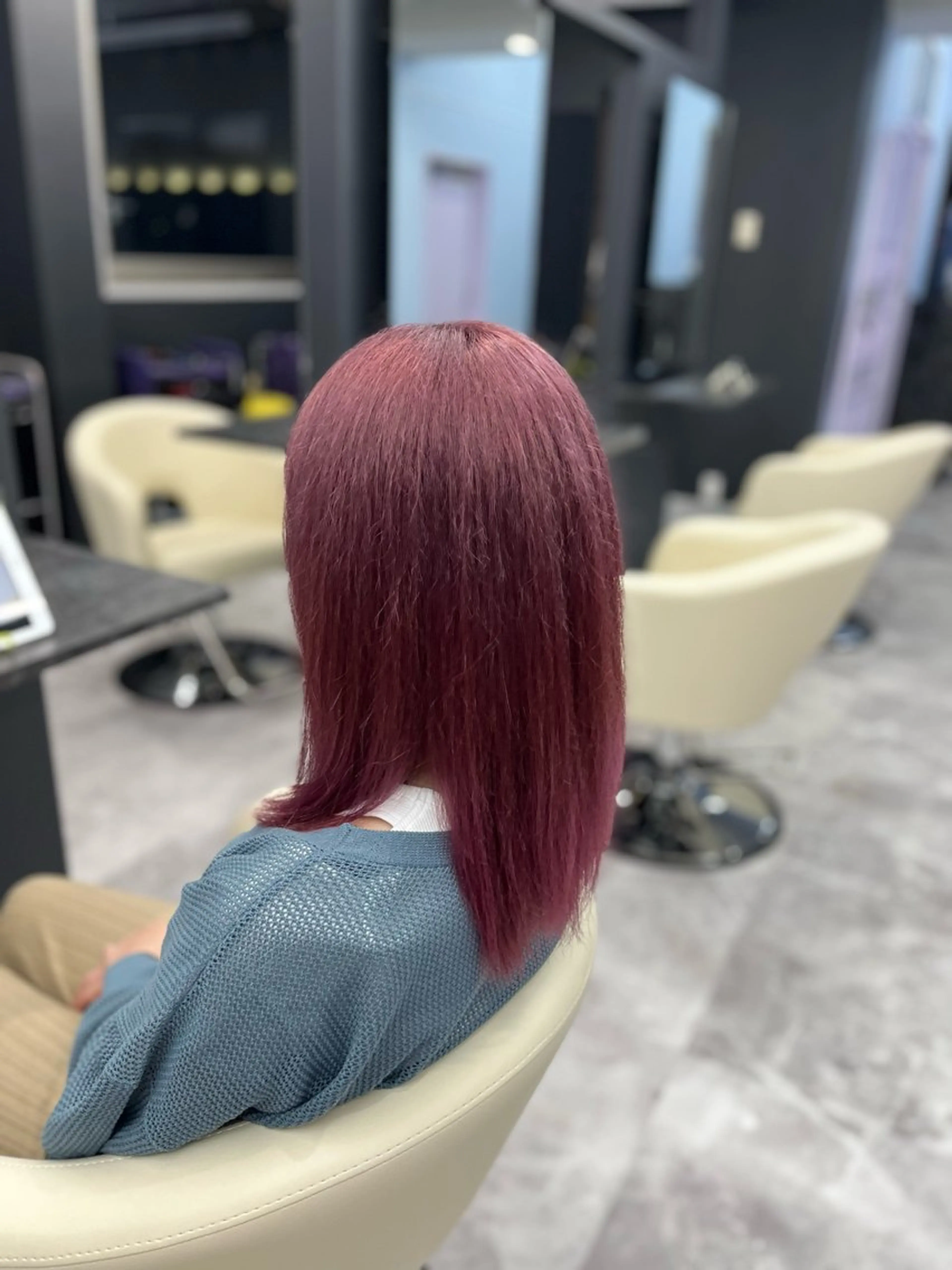 ミディアム ピンクラベンダー ヘアカラー トリートメント white.梅田所属・White梅田  ／ COCOのヘアスタイル