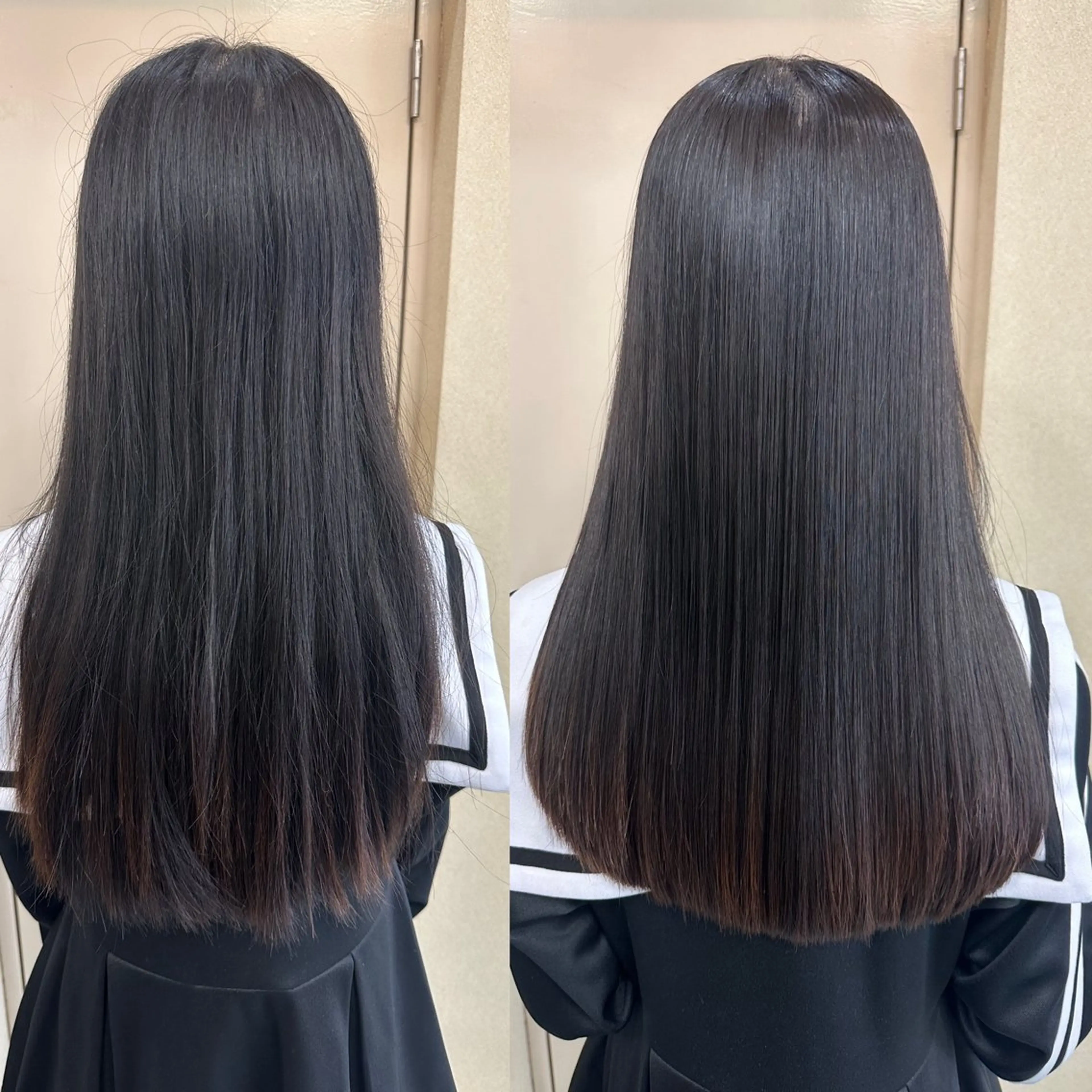 ロング パーマ 縮毛矯正 トリートメント 髪質改善🍏縮毛矯正 /ブリーチ矯正岡部のヘアスタイル