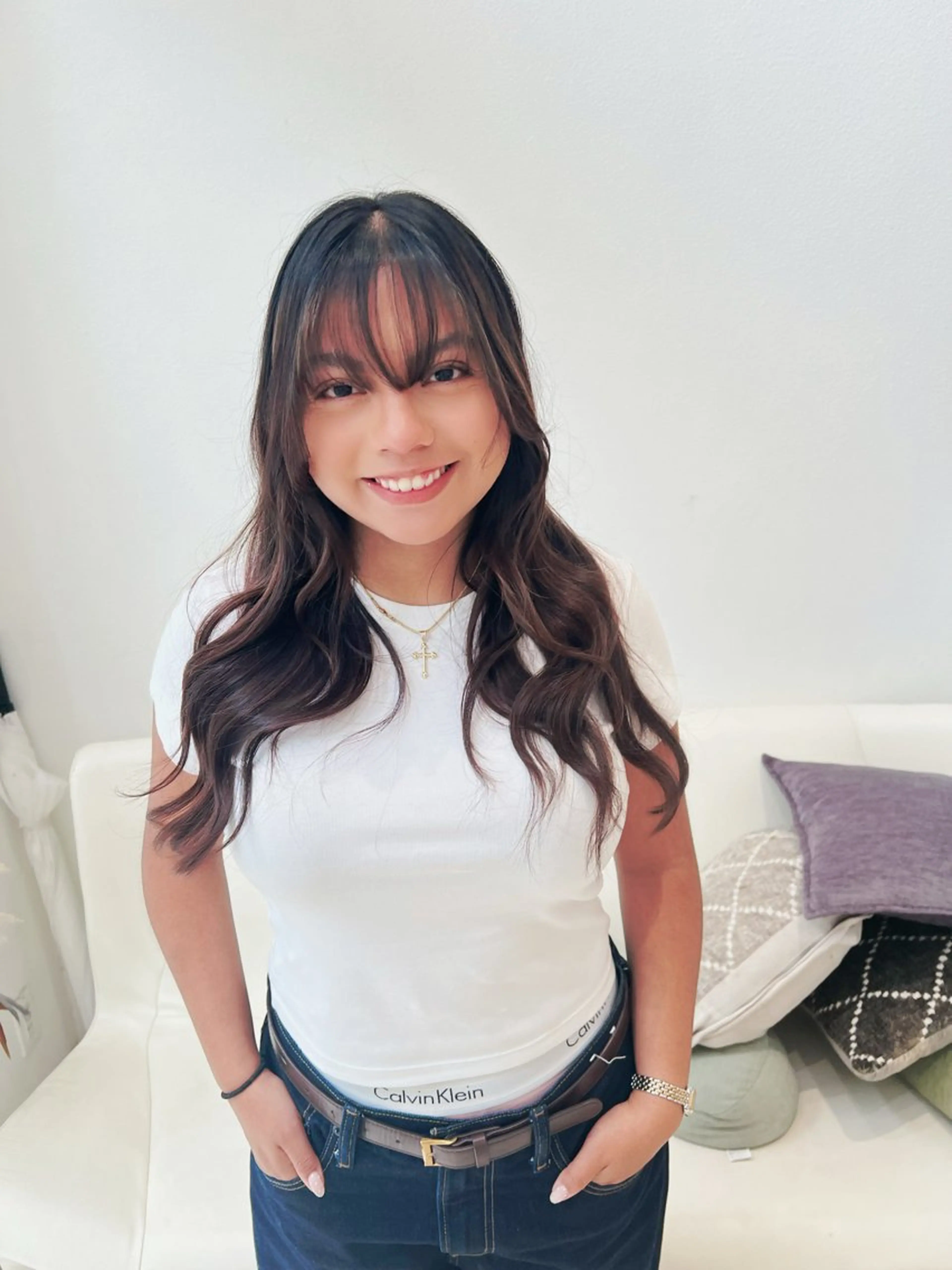 ミディアム カラー カット 堀井 凌平のヘアスタイル