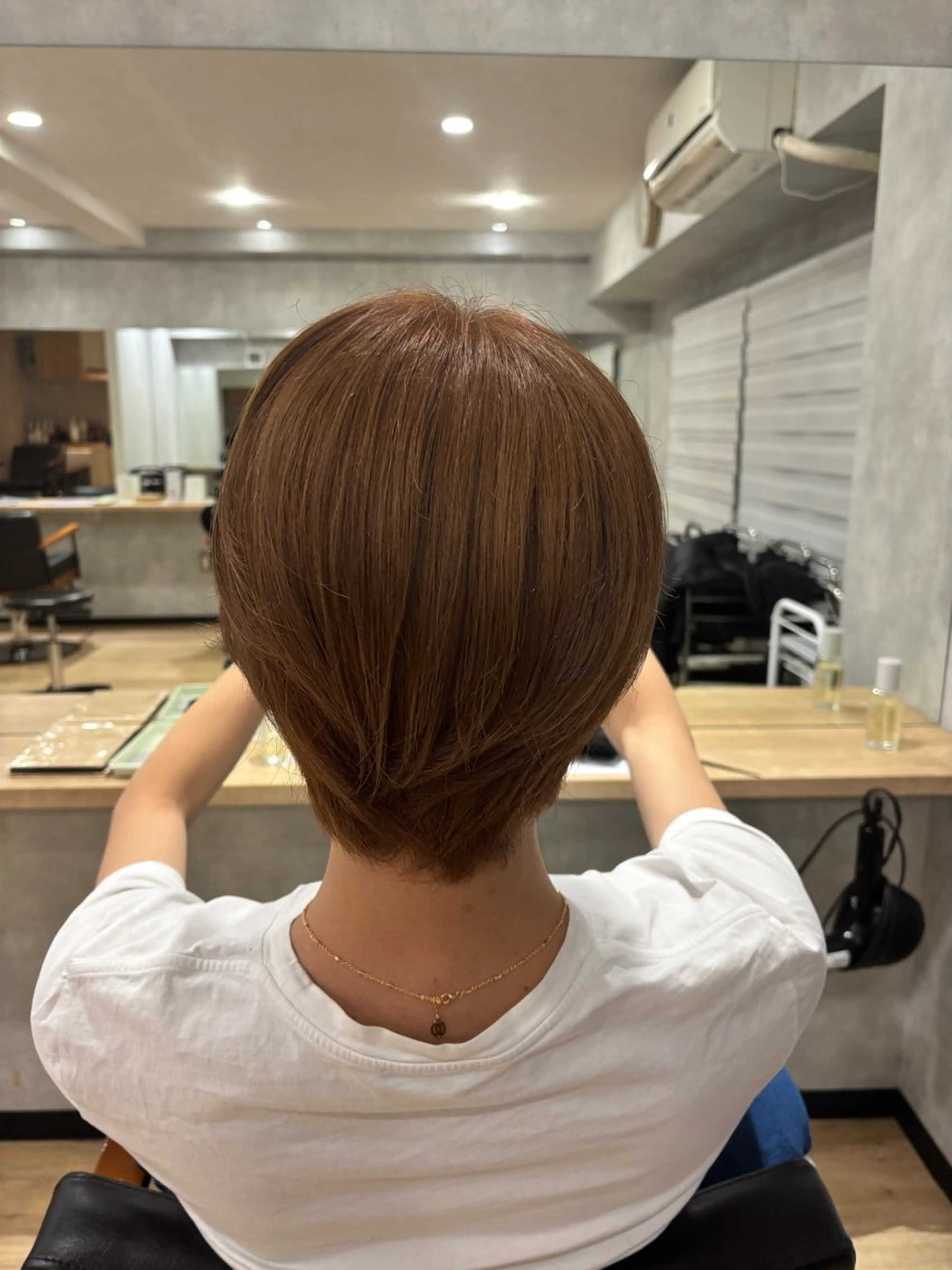 ショート カラー メンズ 入江 麻帆のヘアスタイル