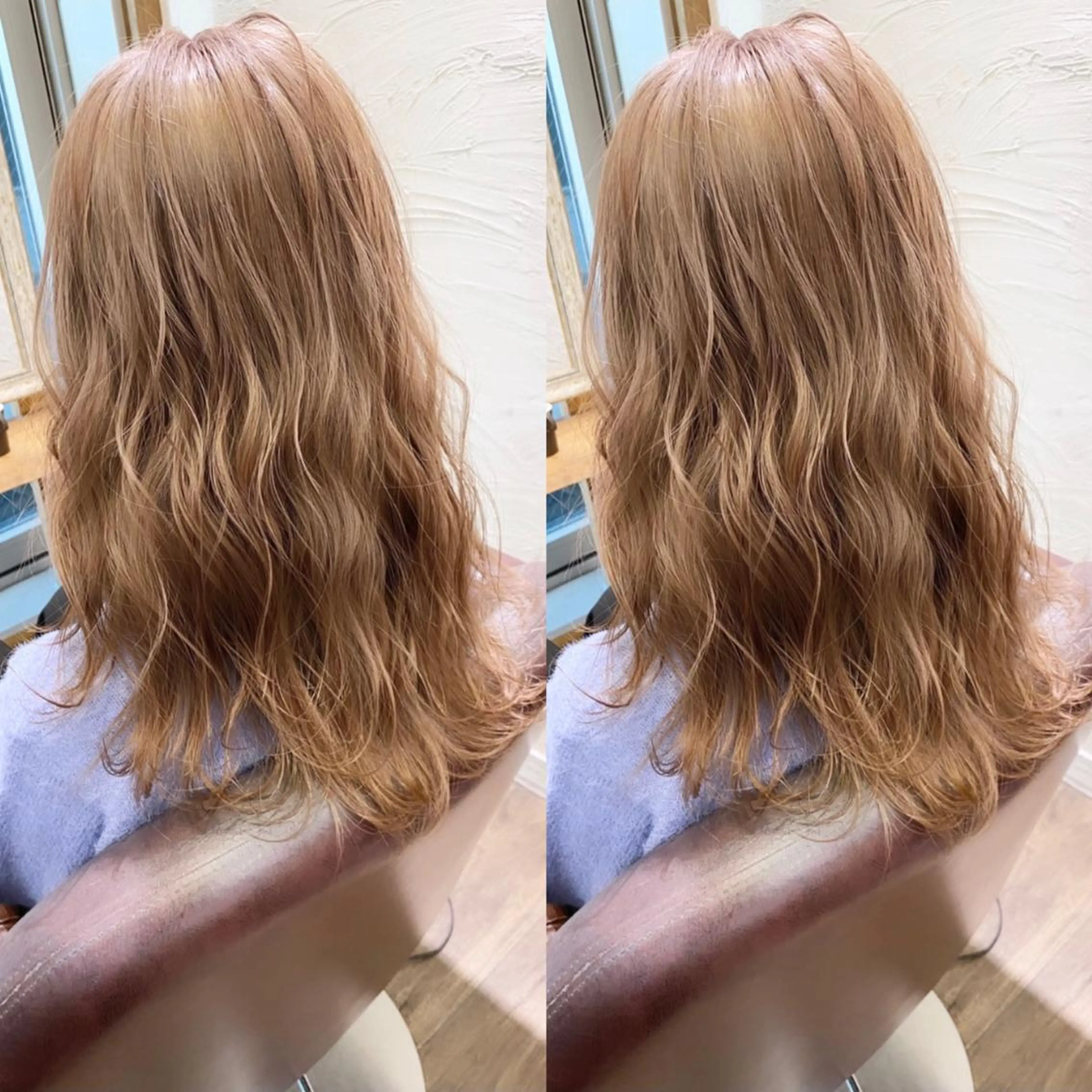 セミロング カラー ⭐️横浜ブリーチ特化 美容師　堤涼⭐️のヘアスタイル