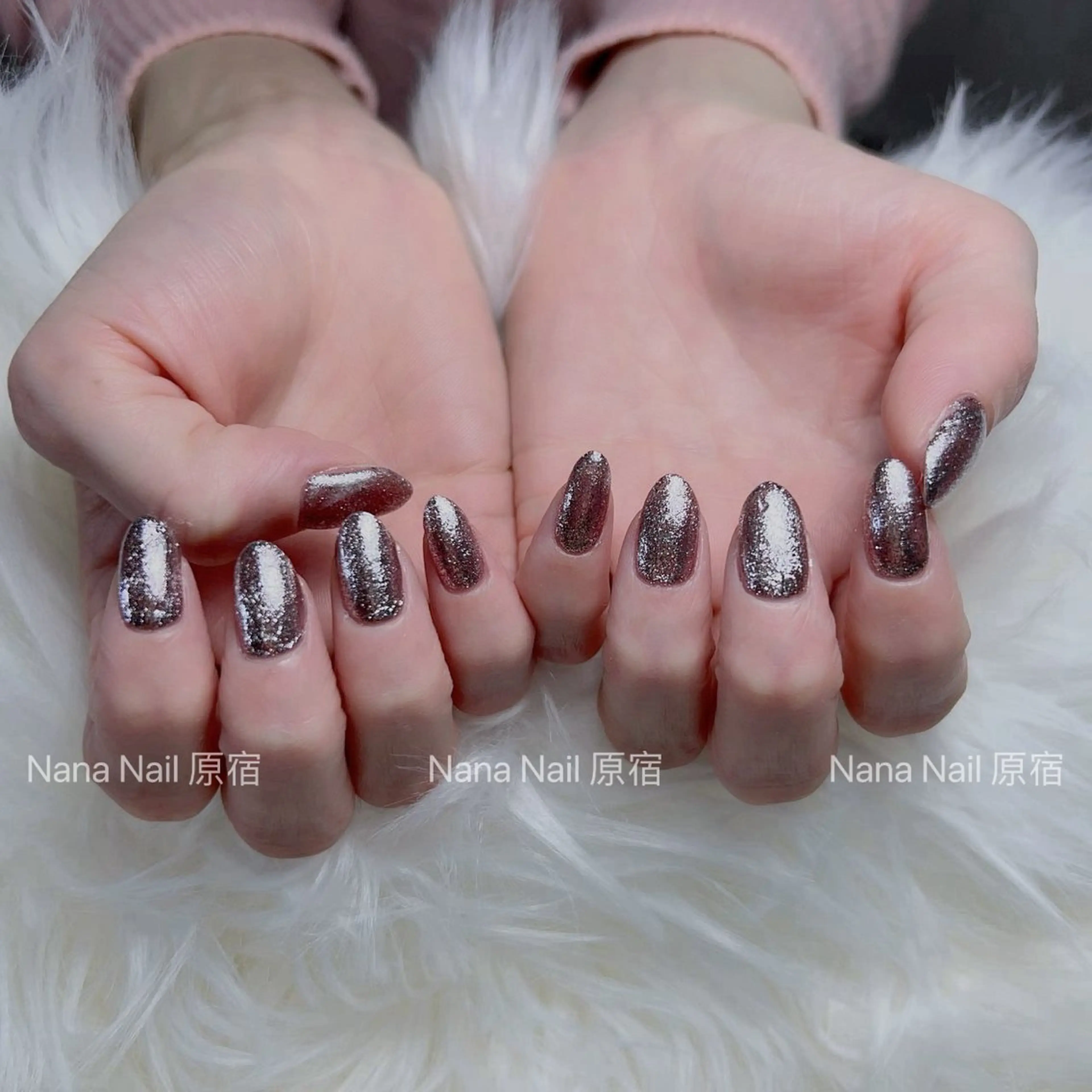 ネイル グラデーション ラメ(グリッター) ラメグラデーション ハンドネイル Unicorn Nail原宿表参道のネイルデザイン