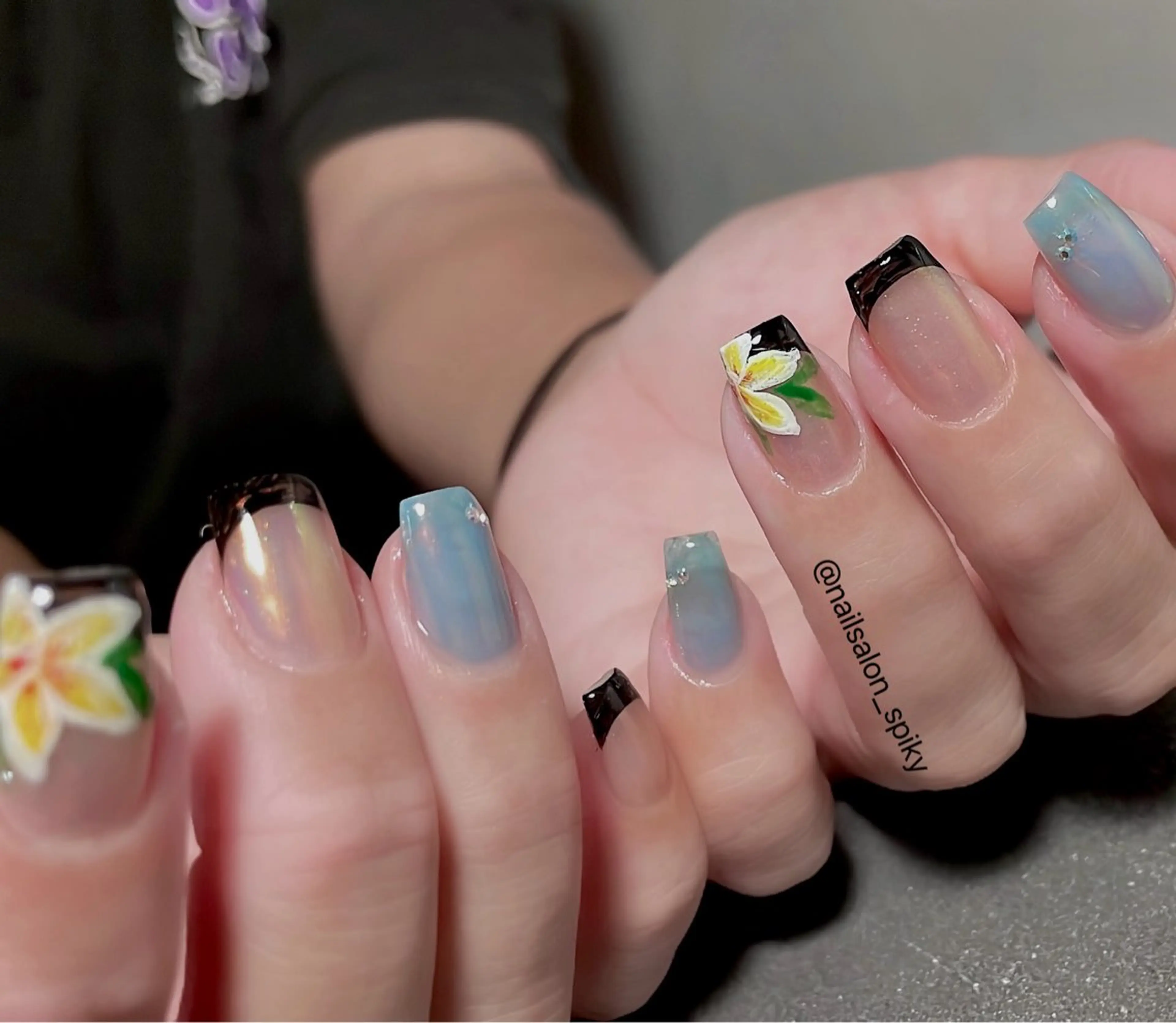 ネイル ハンドネイル Spiky とうげ ふうかのネイルデザイン
