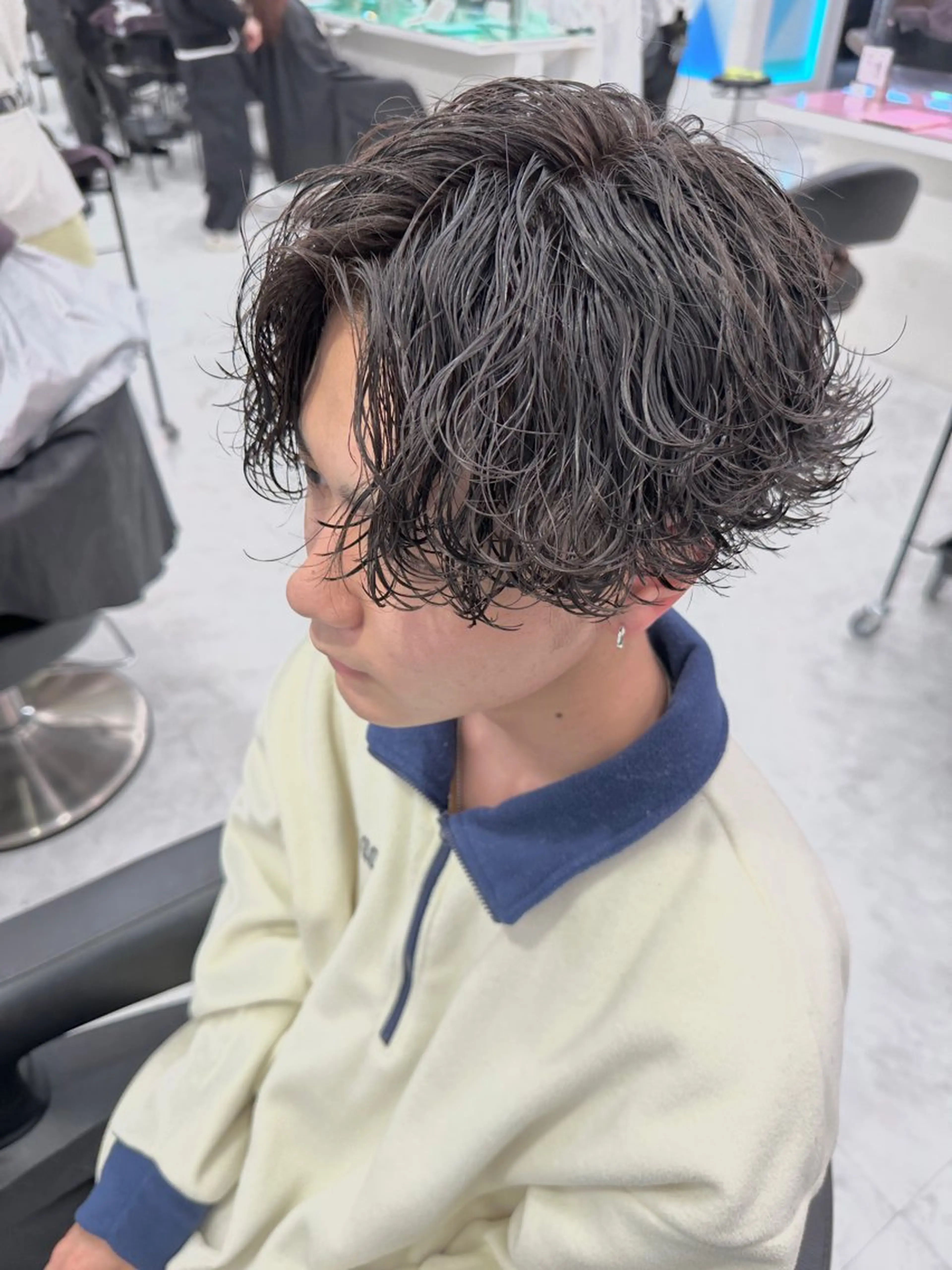 ショート パーマ メンズ 渋谷駅から徒歩1分 BLUCKメンズヘアのヘアスタイル