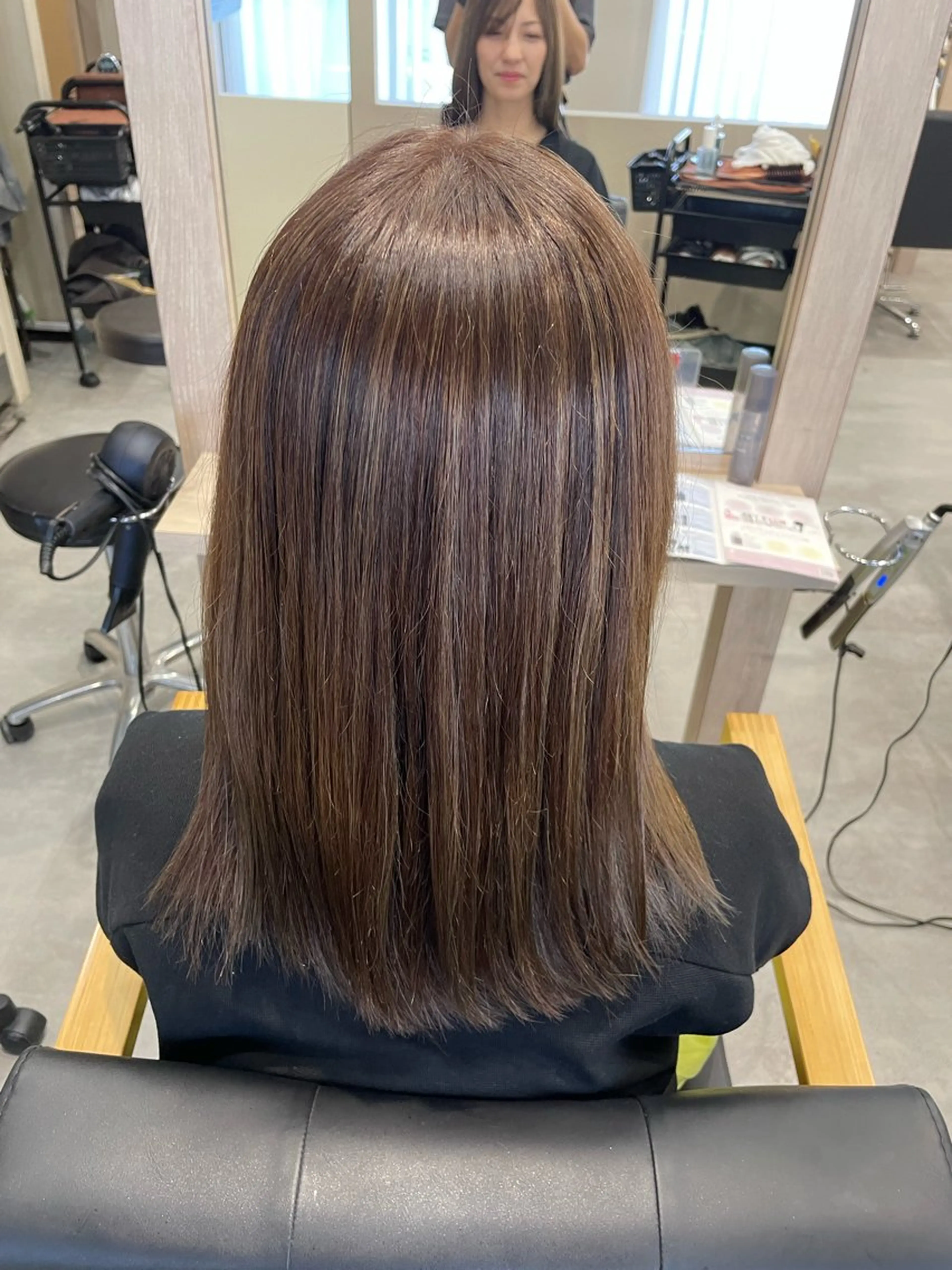 カラー ベージュカラー 透明感カラー ハイライトカラー イルミナカラー ヘアカラー 永田 まどかのヘアスタイル