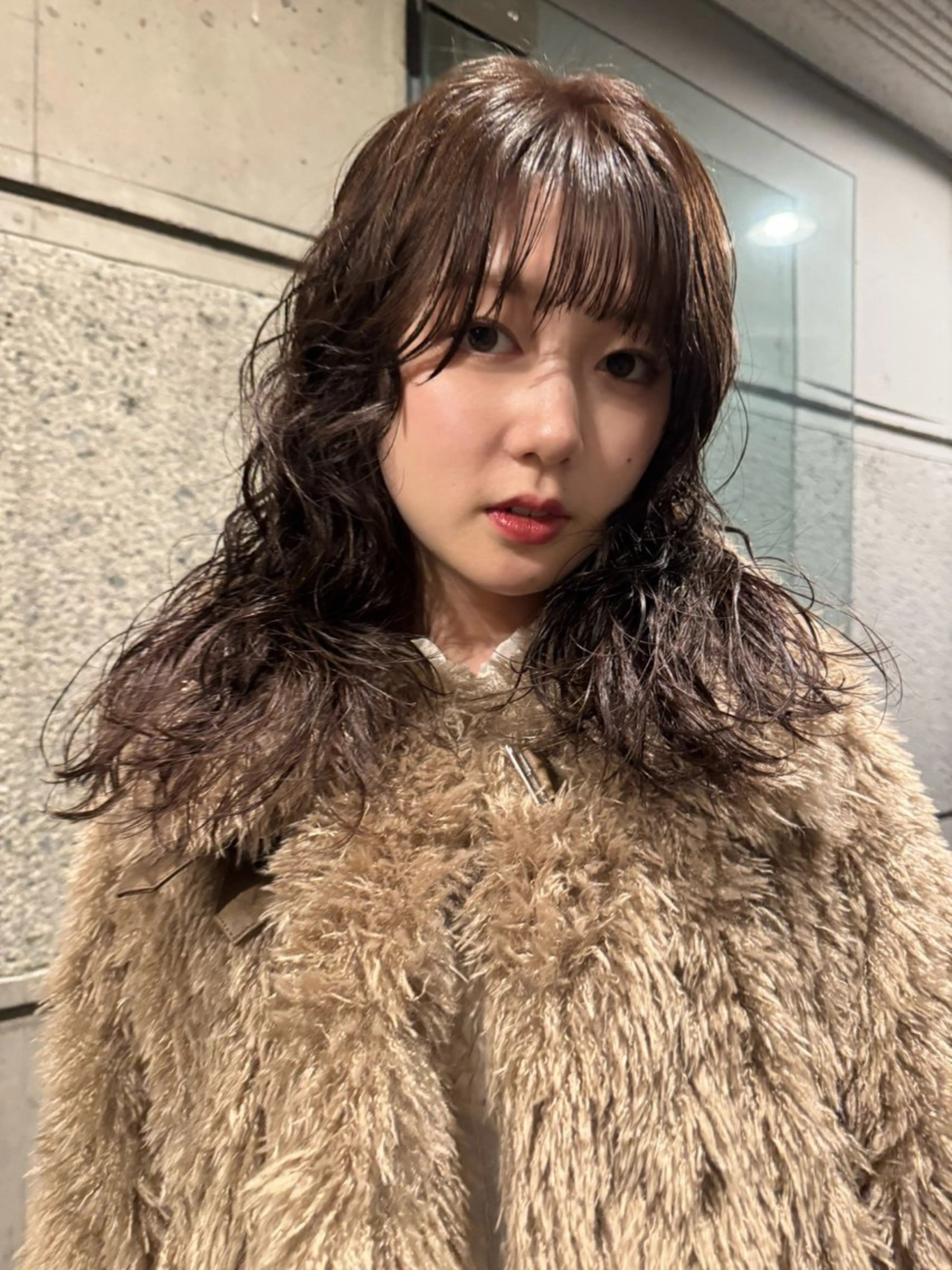 ミディアム カラー パーマ ミディアムパーマ レイヤーカット 🍈yurina 福岡/パーマ🍈のヘアスタイル