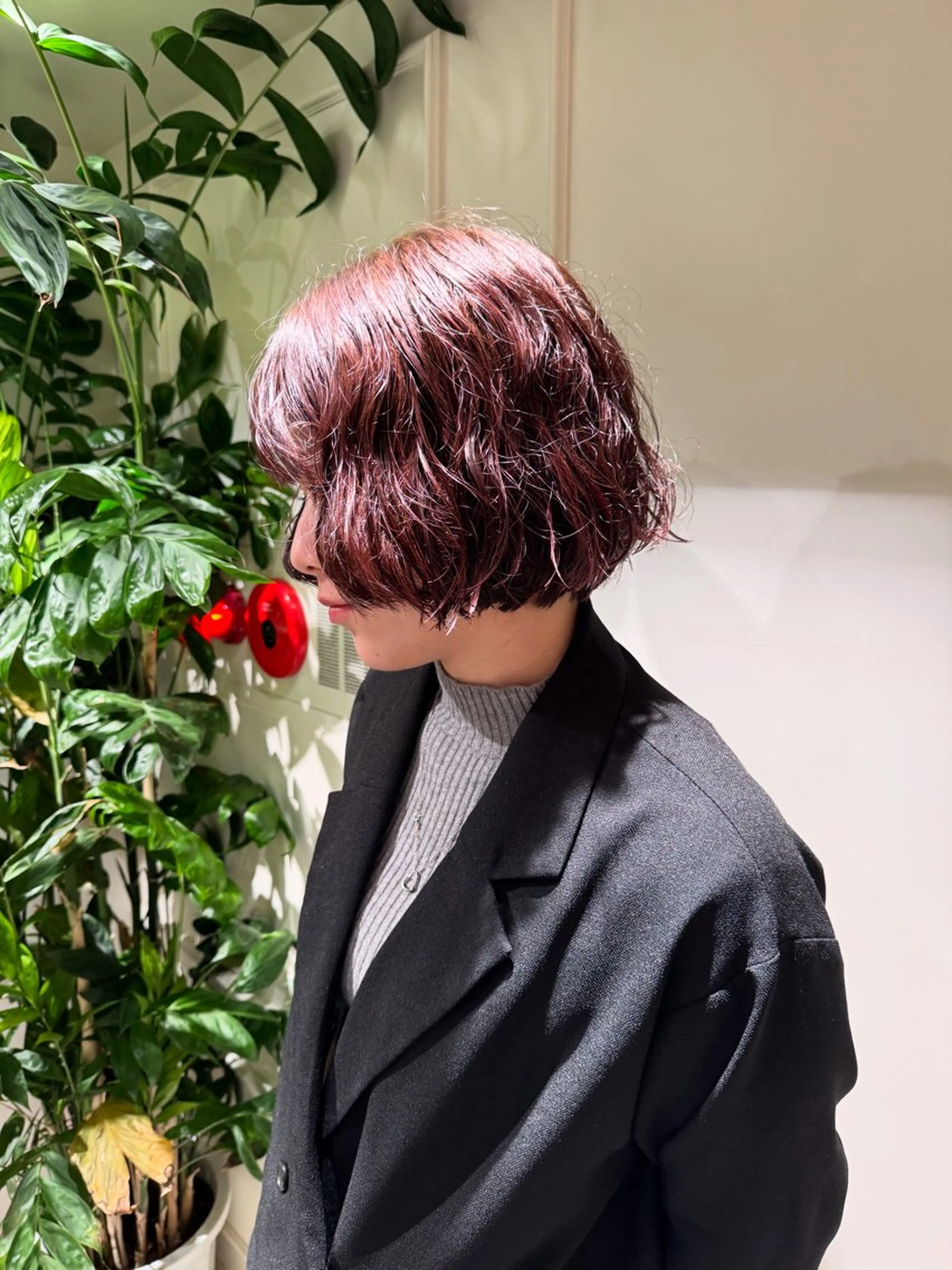 ショート カラー パーマ 透明感カラー/パーマ 蓮沼実奈のヘアスタイル