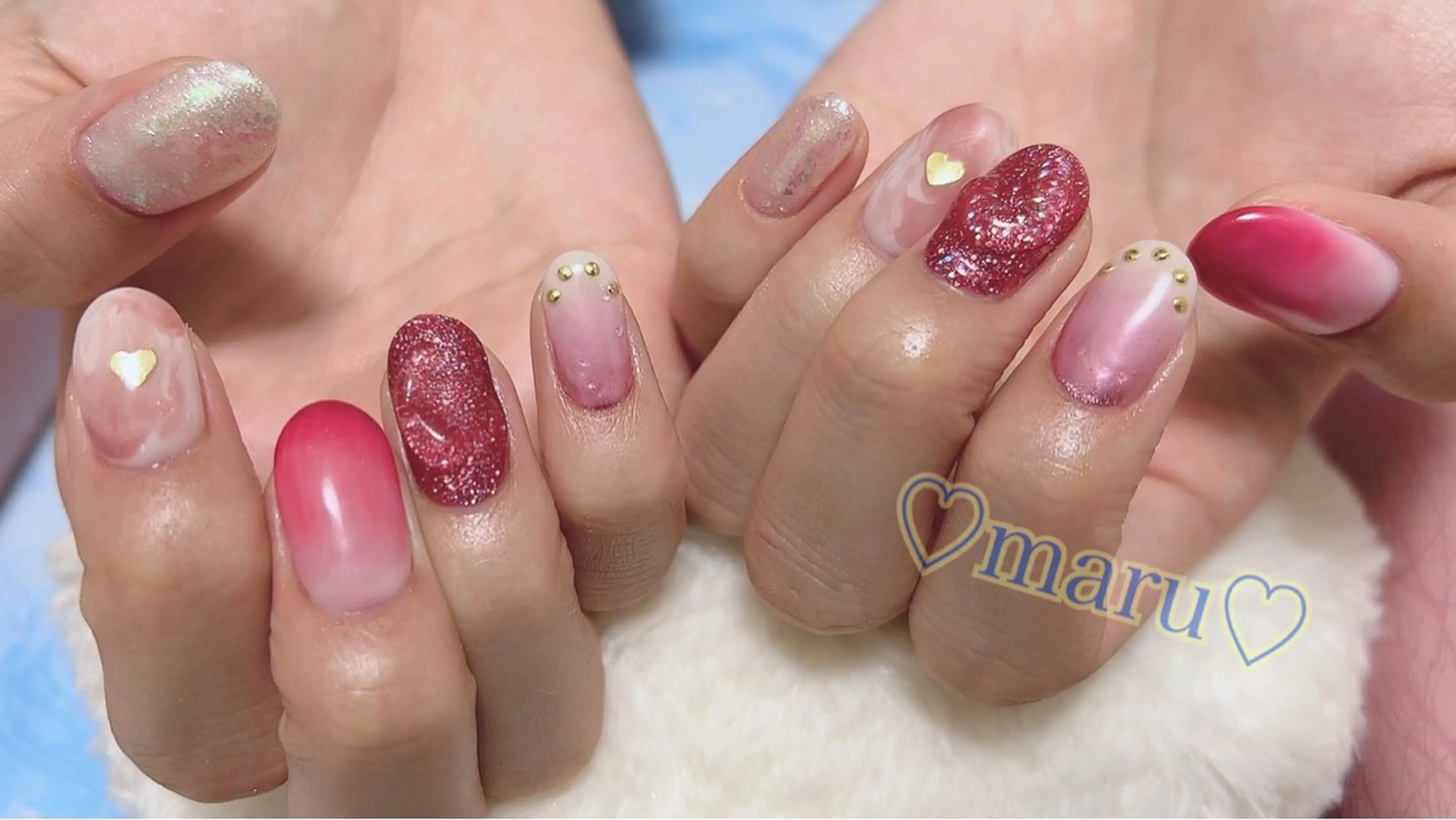 ネイル ハンドネイル フットネイル まるみ ♡のネイルデザイン