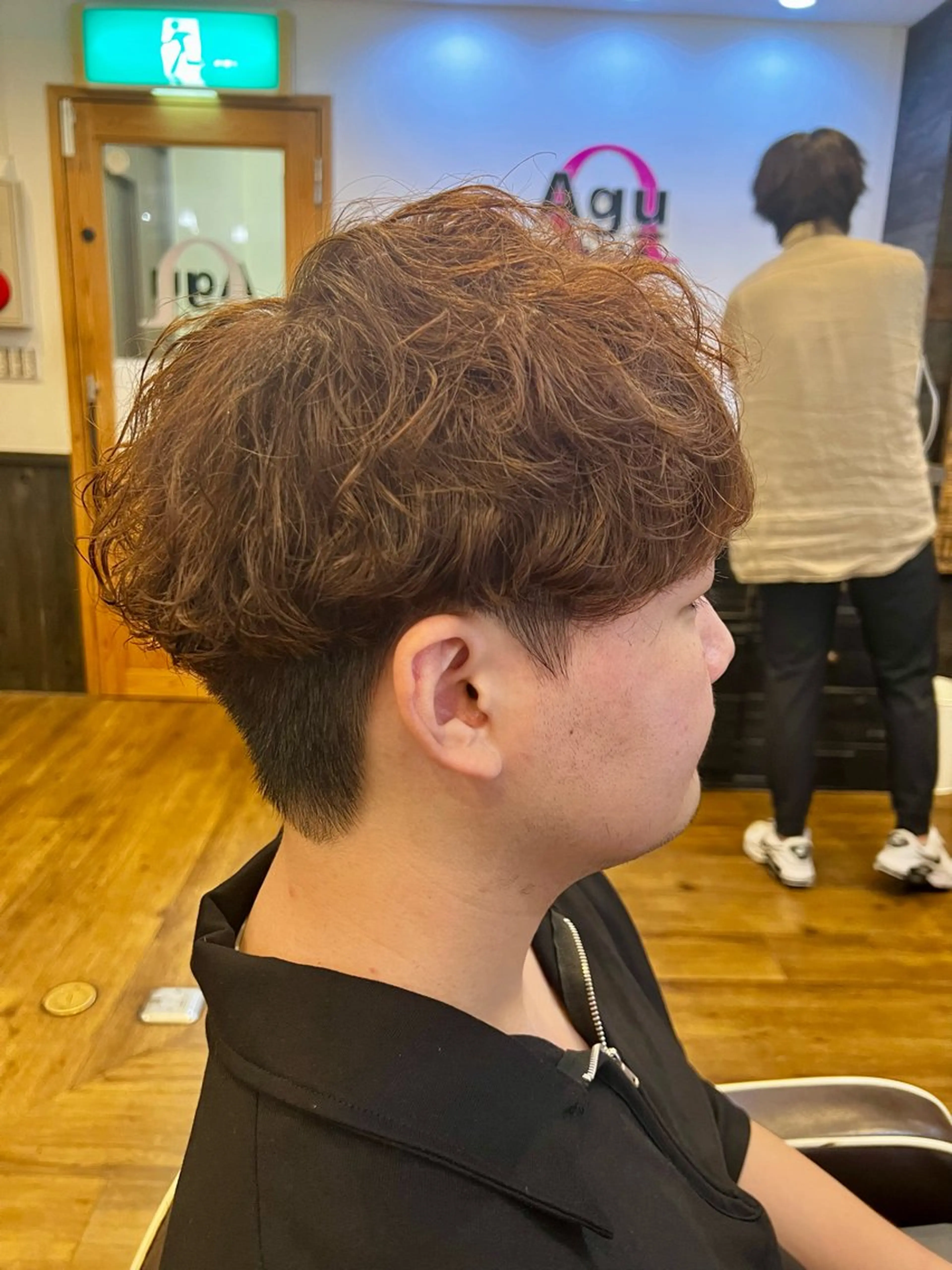 カラー パーマ メンズ カット ヘアカラー パーマ アグヘアーシータ所属・🤩メンズカット/ パーマ山本🤩のヘアスタイル