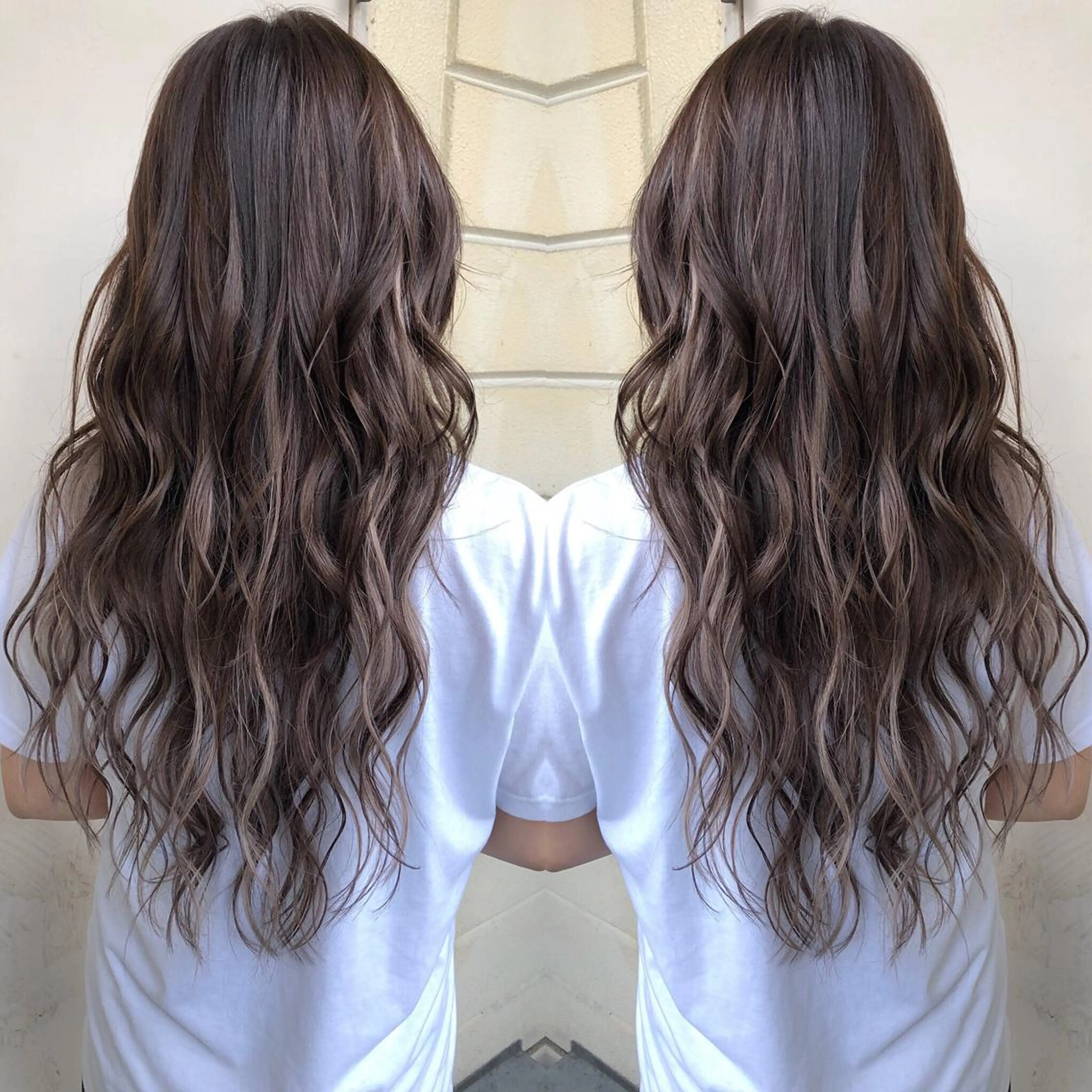 ロング カラー kr2s アメ村のヘアスタイル