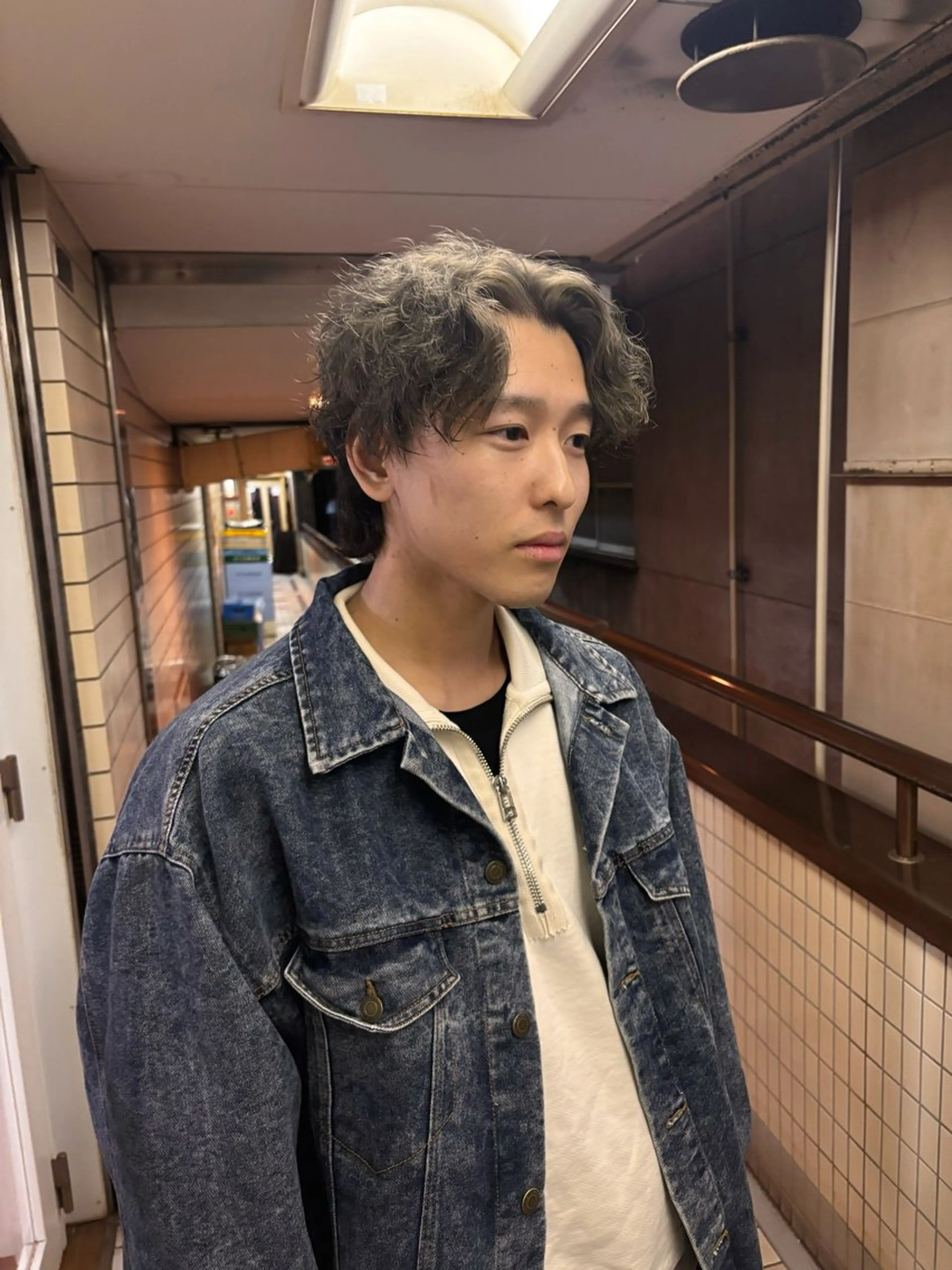 カラー メンズ カット ヘアカラー kaito パーマ募集🌀😵‍のヘアスタイル