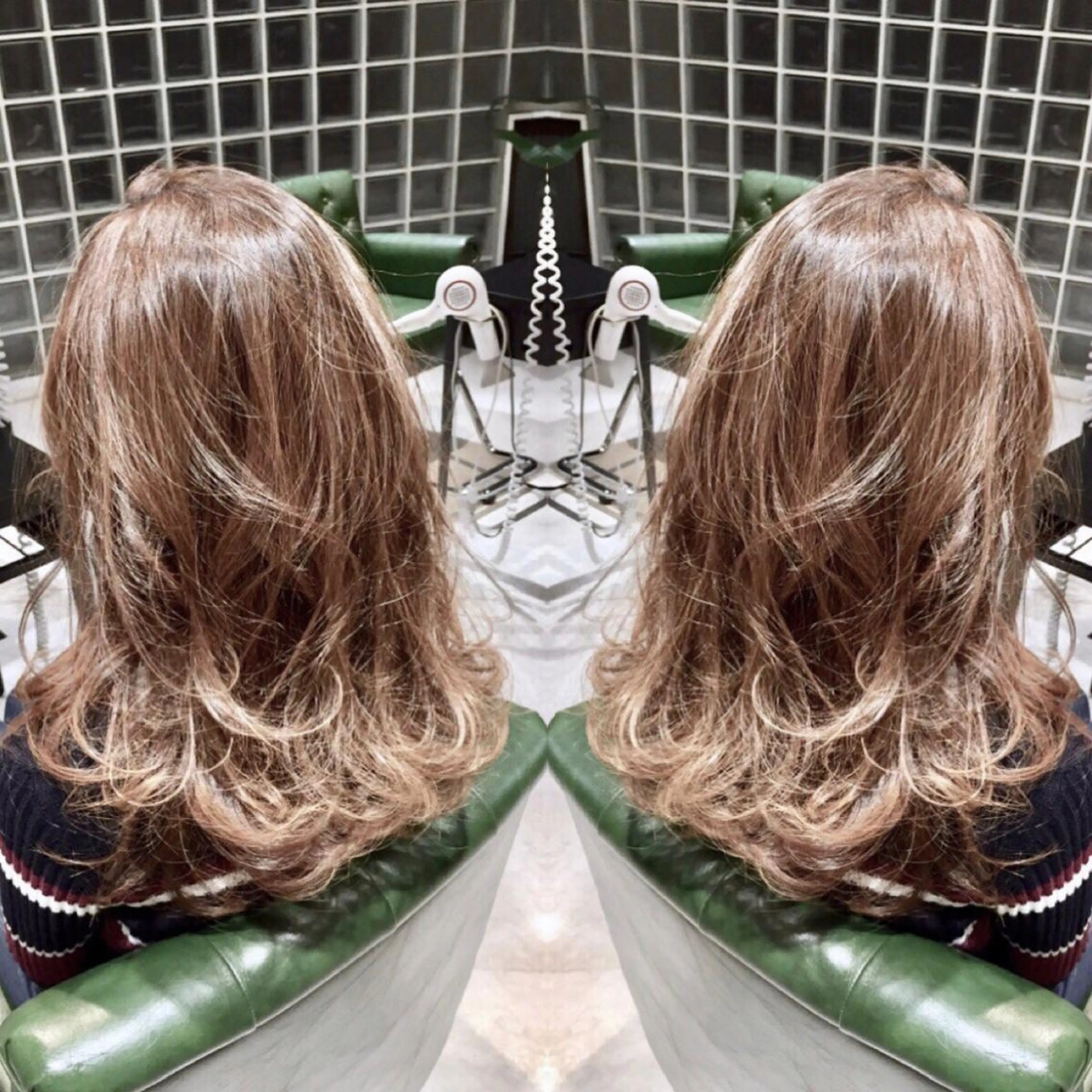 ロング カラー パーマ ヘアアレンジ tocca所属・毎月通える価格♪ 杉本真基のヘアスタイル