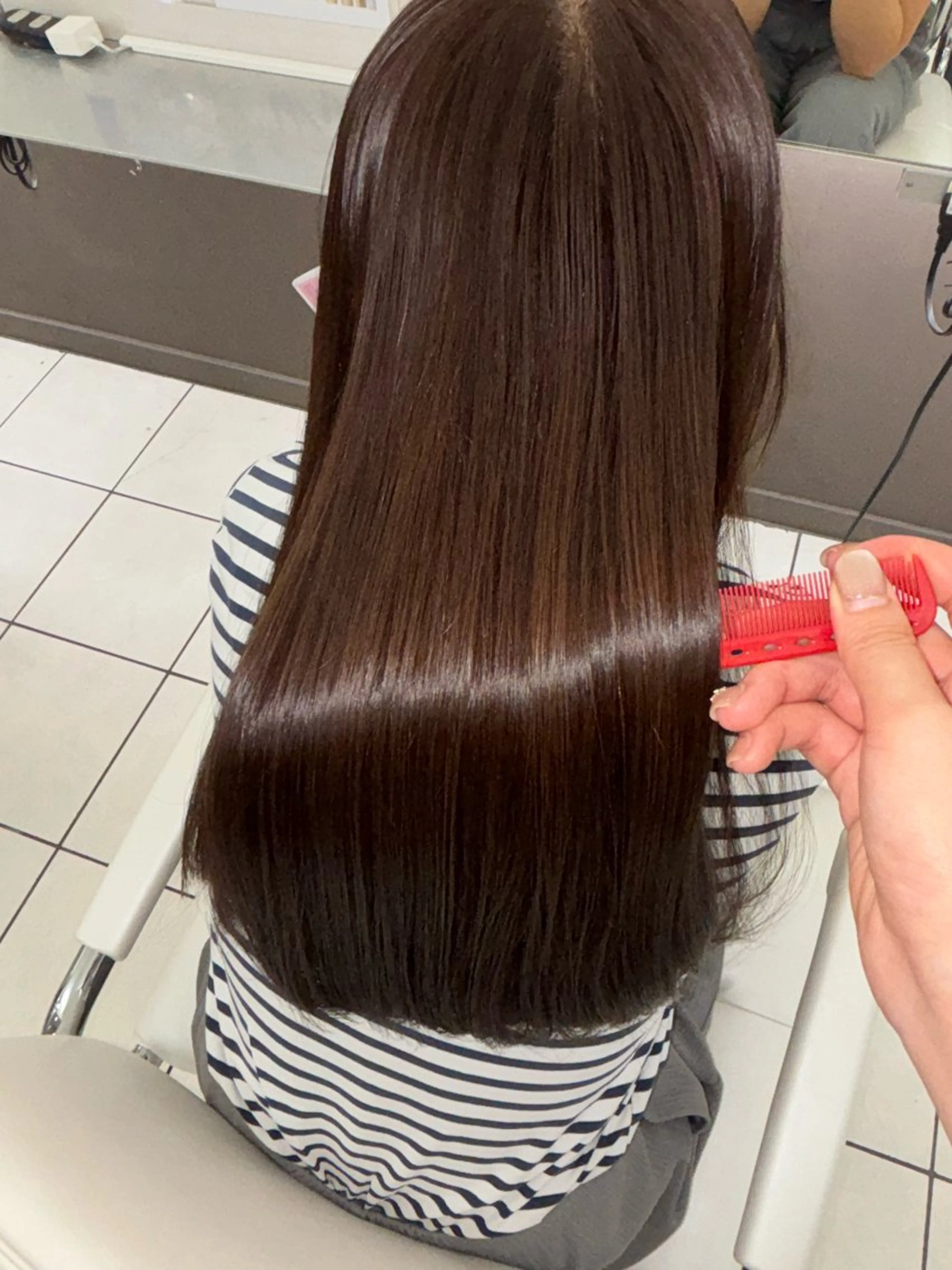 カラー ヘアカラー トリートメント 艶髪カラー💕吉田 早弥のヘアスタイル