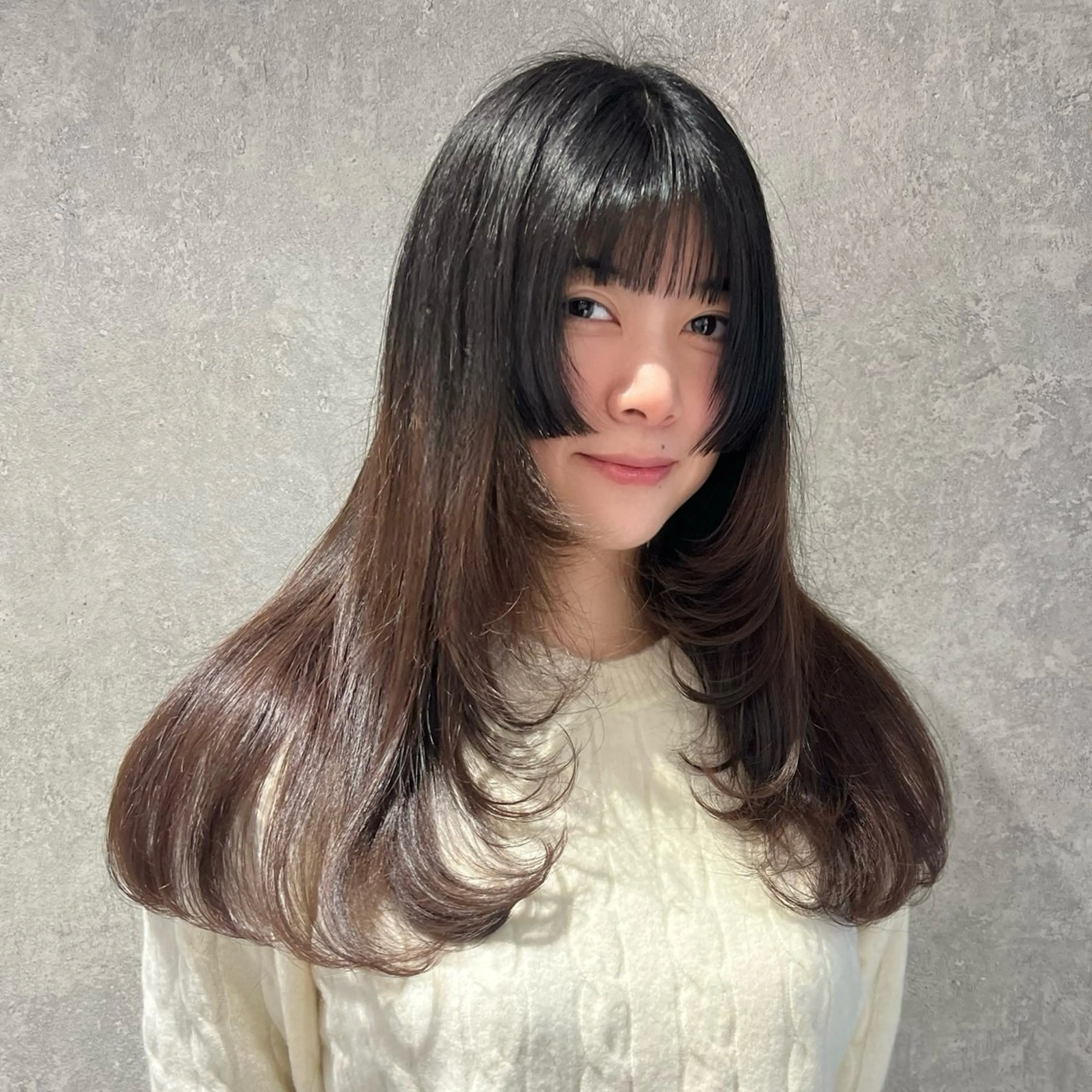 ロング 姫カット カット AI TOKYO　S所属・mizuki 【韓国レイヤー】のヘアスタイル