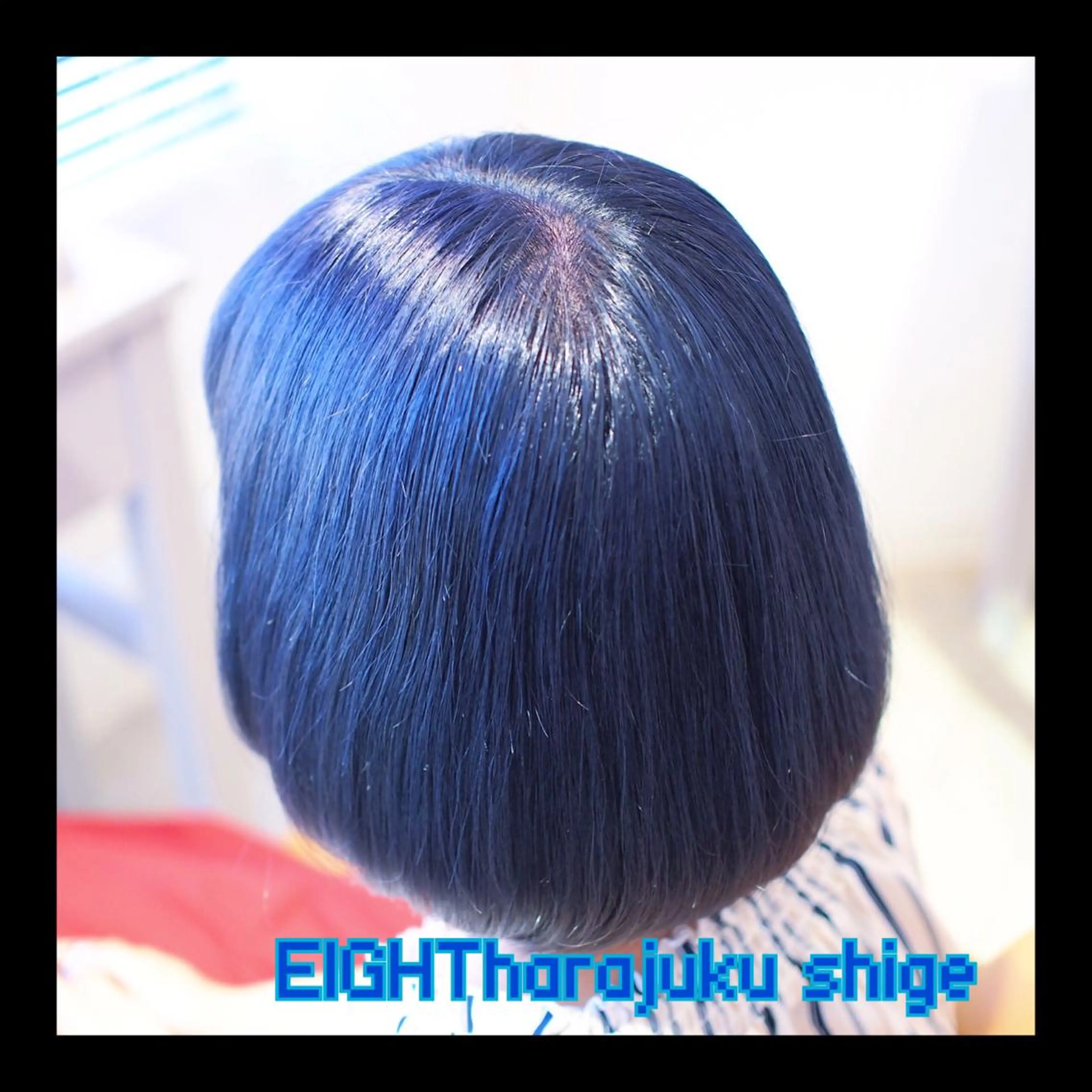 ショート カラー ブルーカラー ネイビーカラー ボブ 及川シゲル 髪質改善講師のヘアスタイル