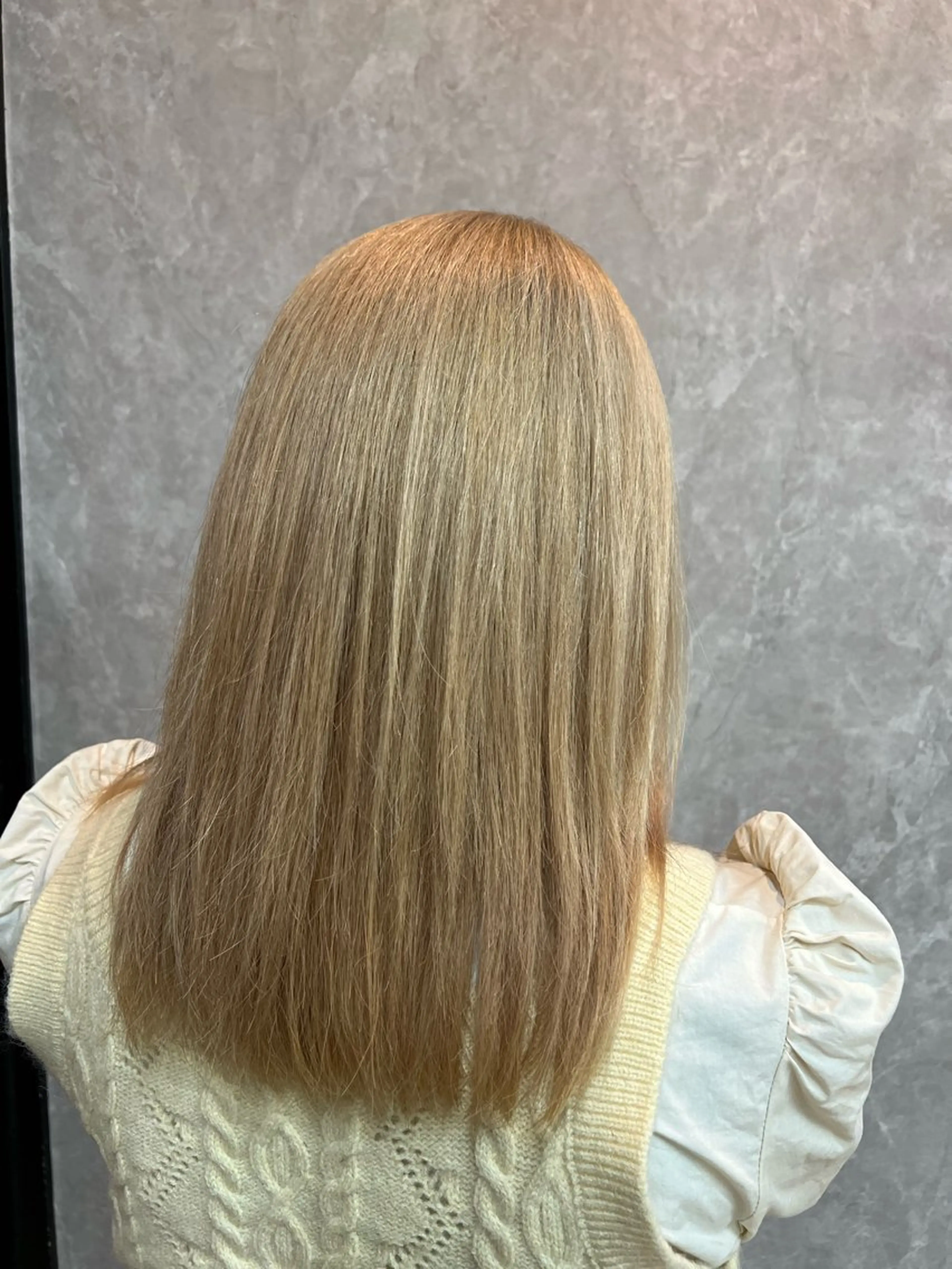 セミロング カラー ブリーチ ダブルカラー ハイトーンカラー ヘアカラー 🌻belle /JUMA🌻のヘアスタイル