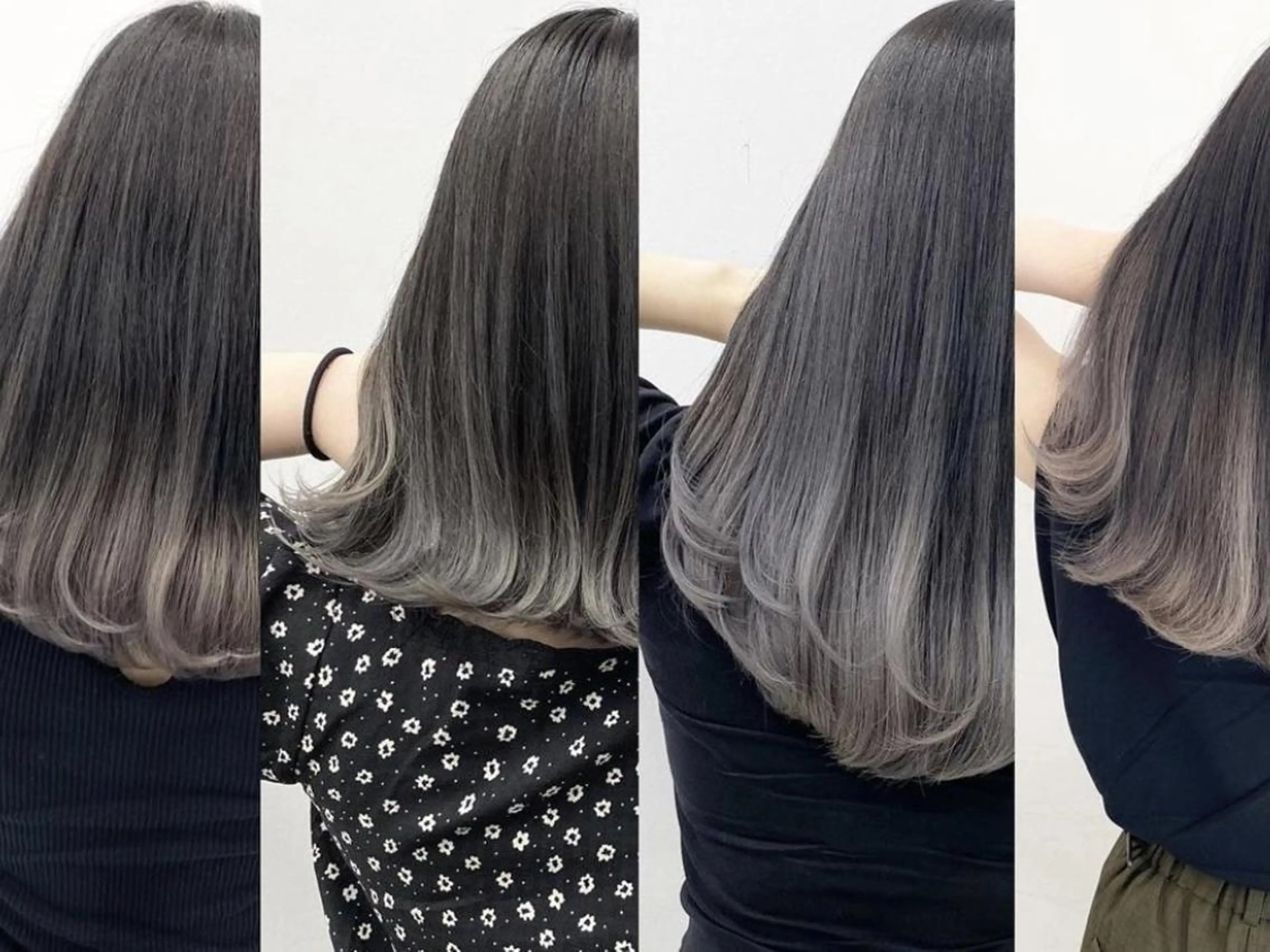 ミディアム ヘアアレンジ パーマ カラー バレイヤージュ イヤリングカラー グラデーションカラー ハイライトカラー インナーカラー 一人一人の輝きを 心を込めてのヘアスタイル