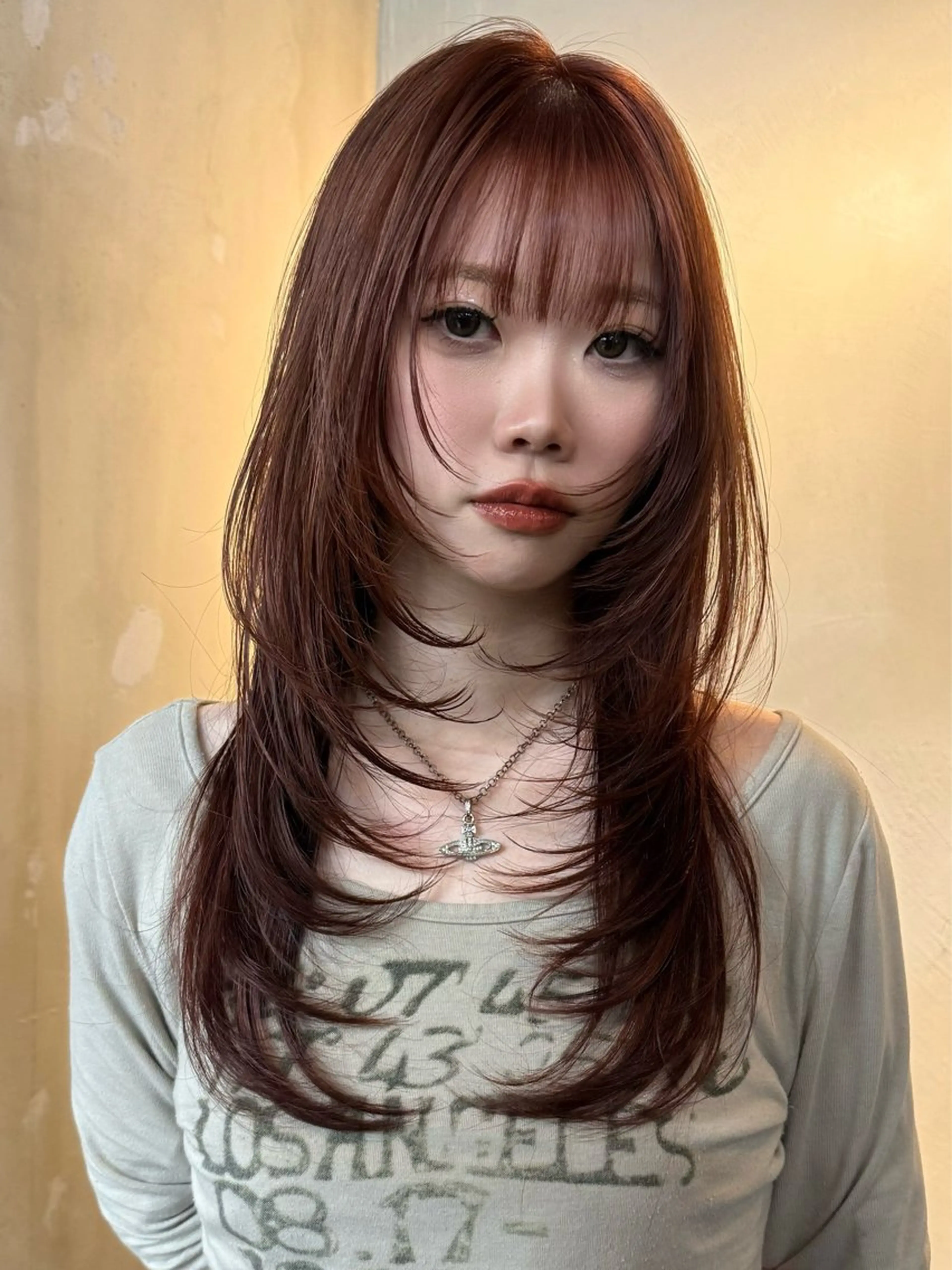 セミロング カラー カット ヘアカラー トリートメント ウルフ/レイヤー ⚡️ITSUKU⚡️のヘアスタイル