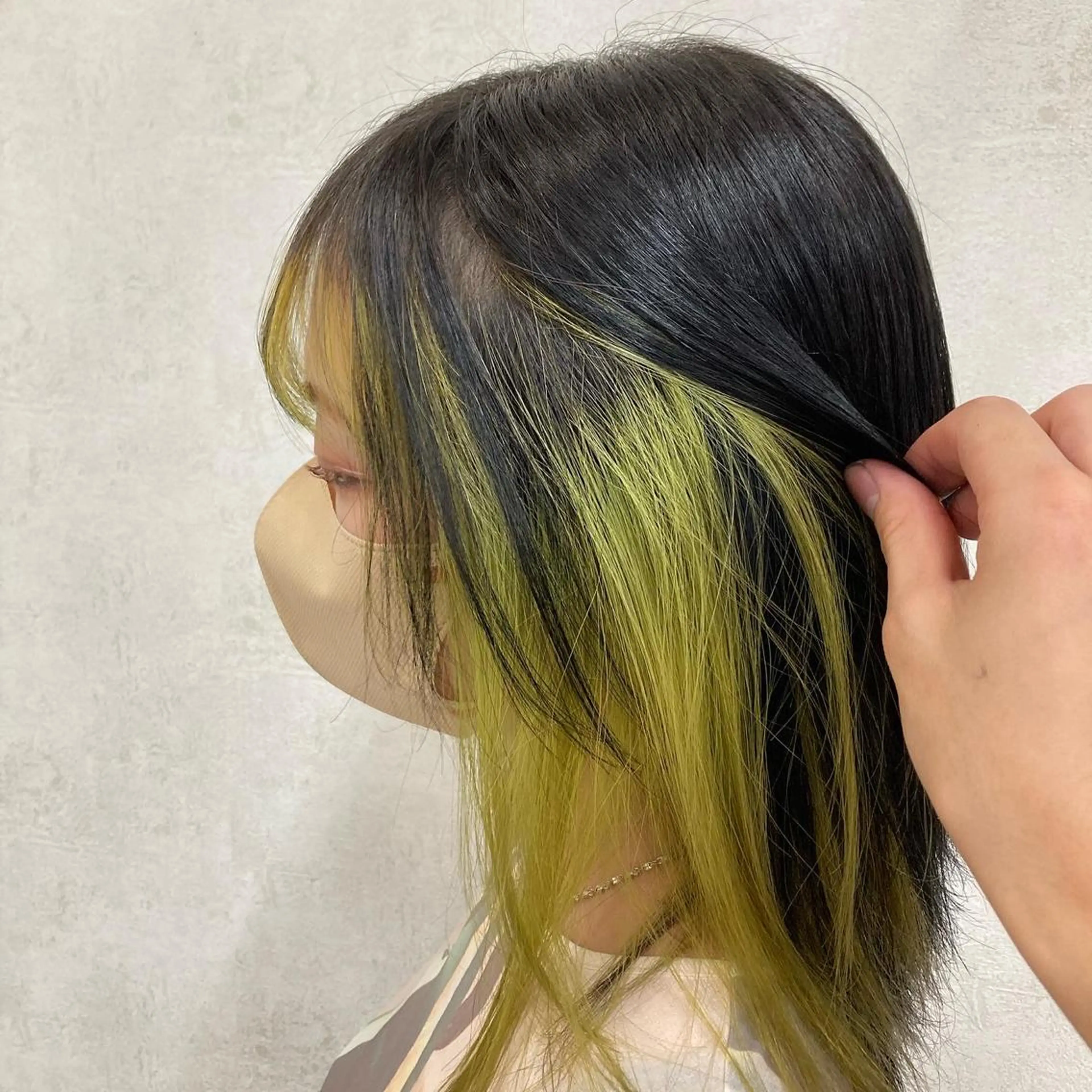 カラー ニュアンスパーマ 曲がる縮毛矯正　爲石のヘアスタイル