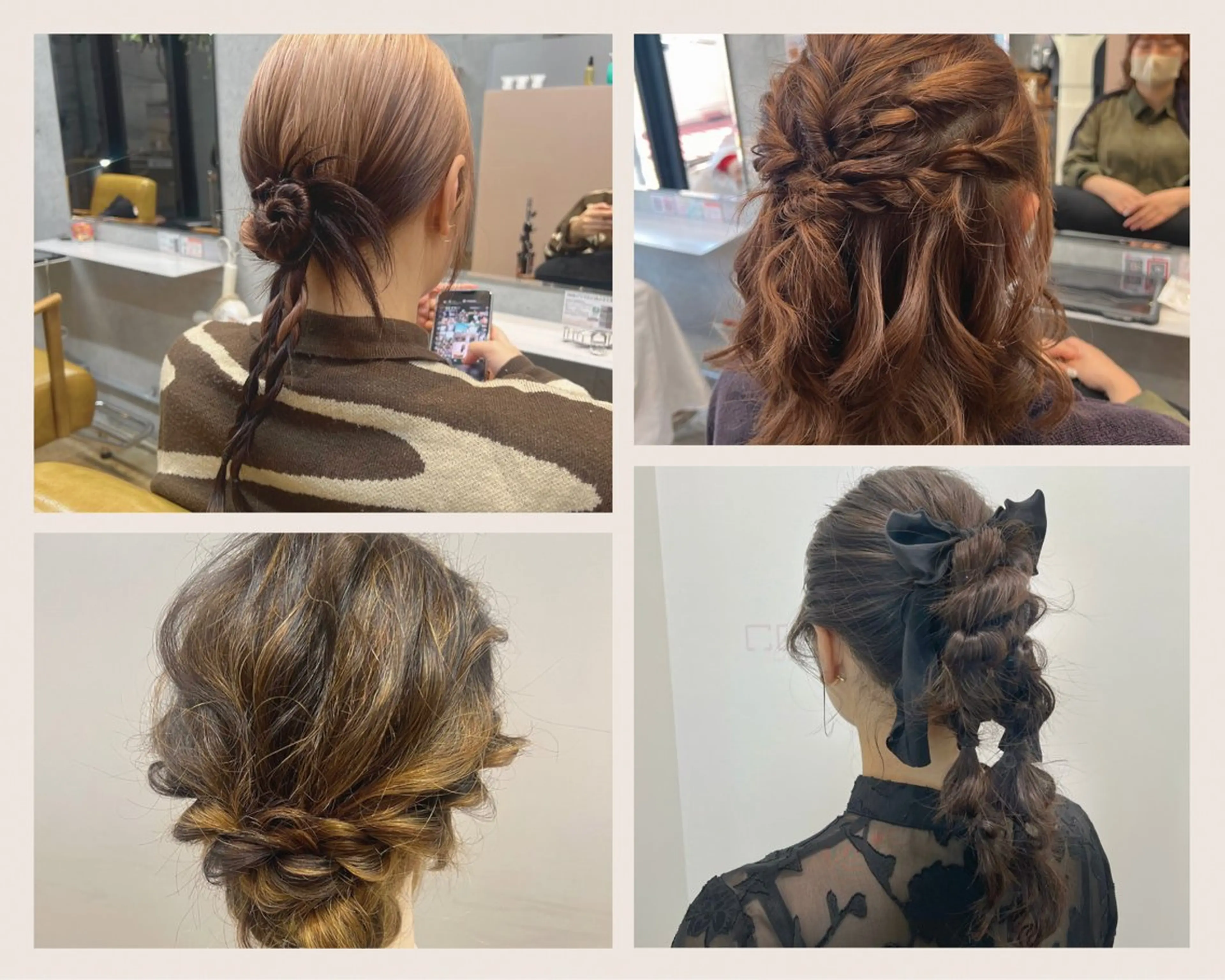 ヘアセット カコ♡ ボブ ヘアアレンジのヘアスタイル