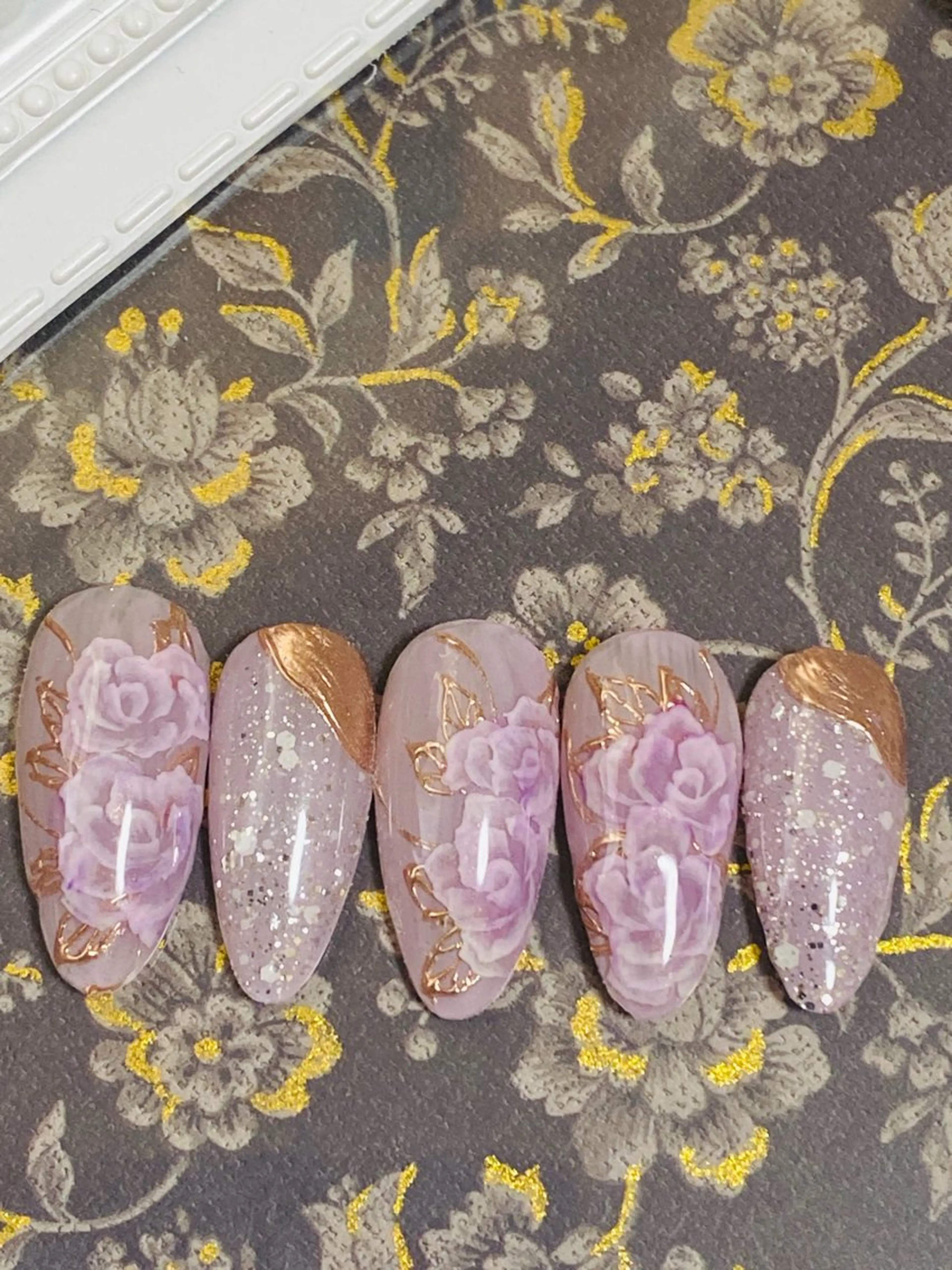 ネイル フラワーネイル 自宅ネイルサロン ♦️nuance♦️のネイルデザイン