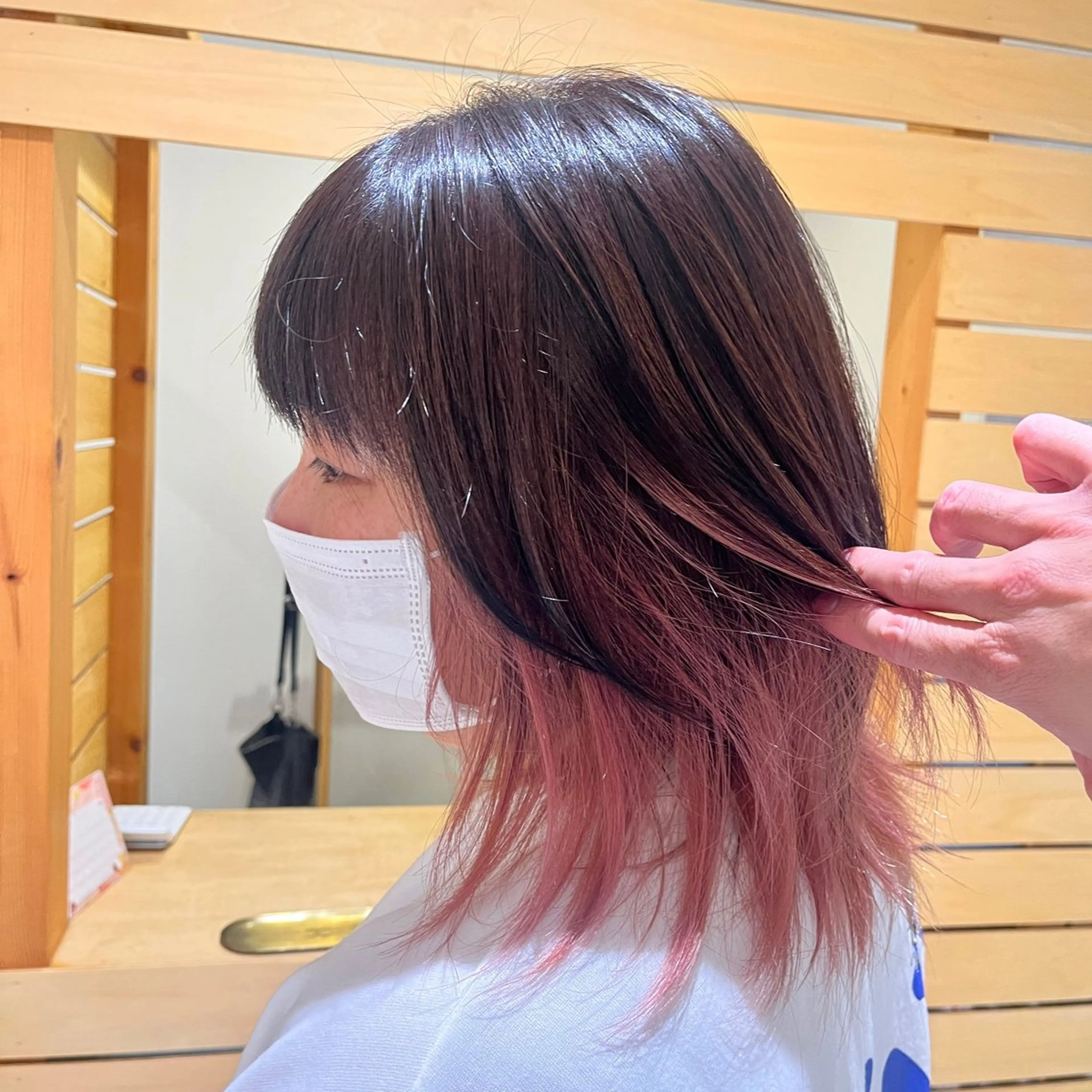 ミディアム カラー ブリーチ ヘアカラー トリートメント RUBEUS【ルベウス】所属・✨艶々カラー🎨 杉本賢人のヘアスタイル