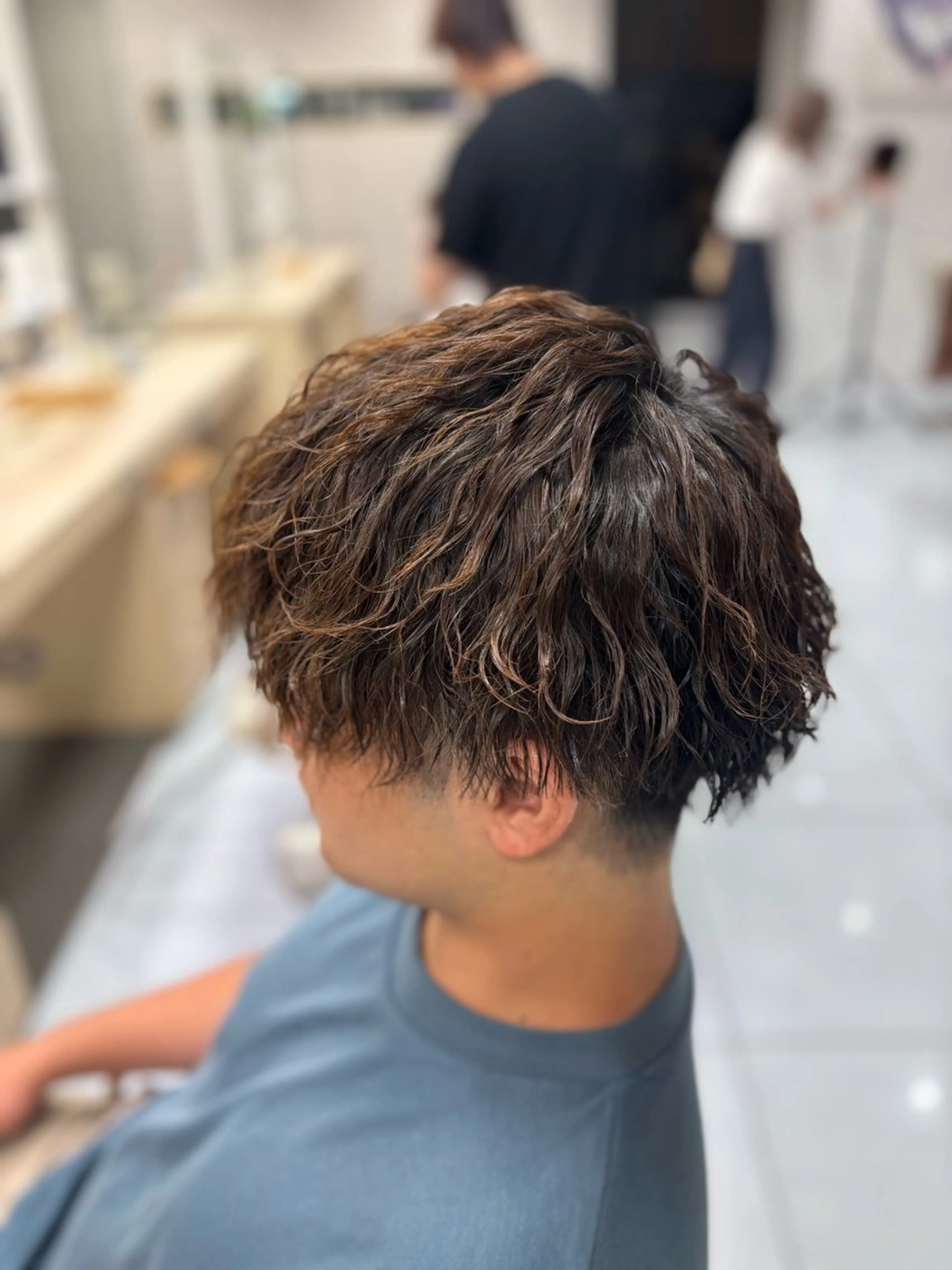 ショート パーマ メンズ カット パーマ メンズ特化韓国風 パーマスタイル/りんのヘアスタイル