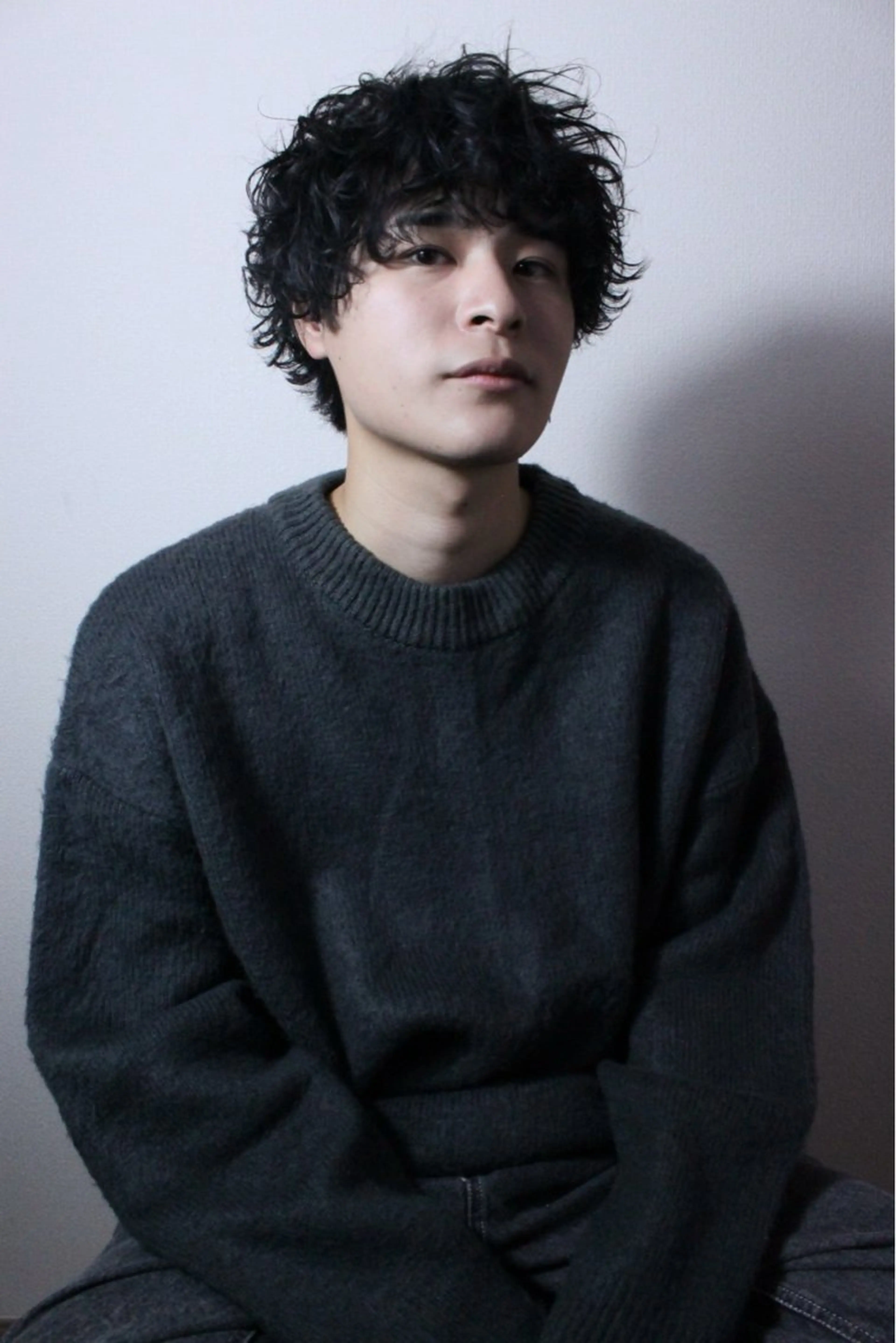 ミディアム パーマ メンズ 名古屋のメンズ特化 美容師/わたるのヘアスタイル