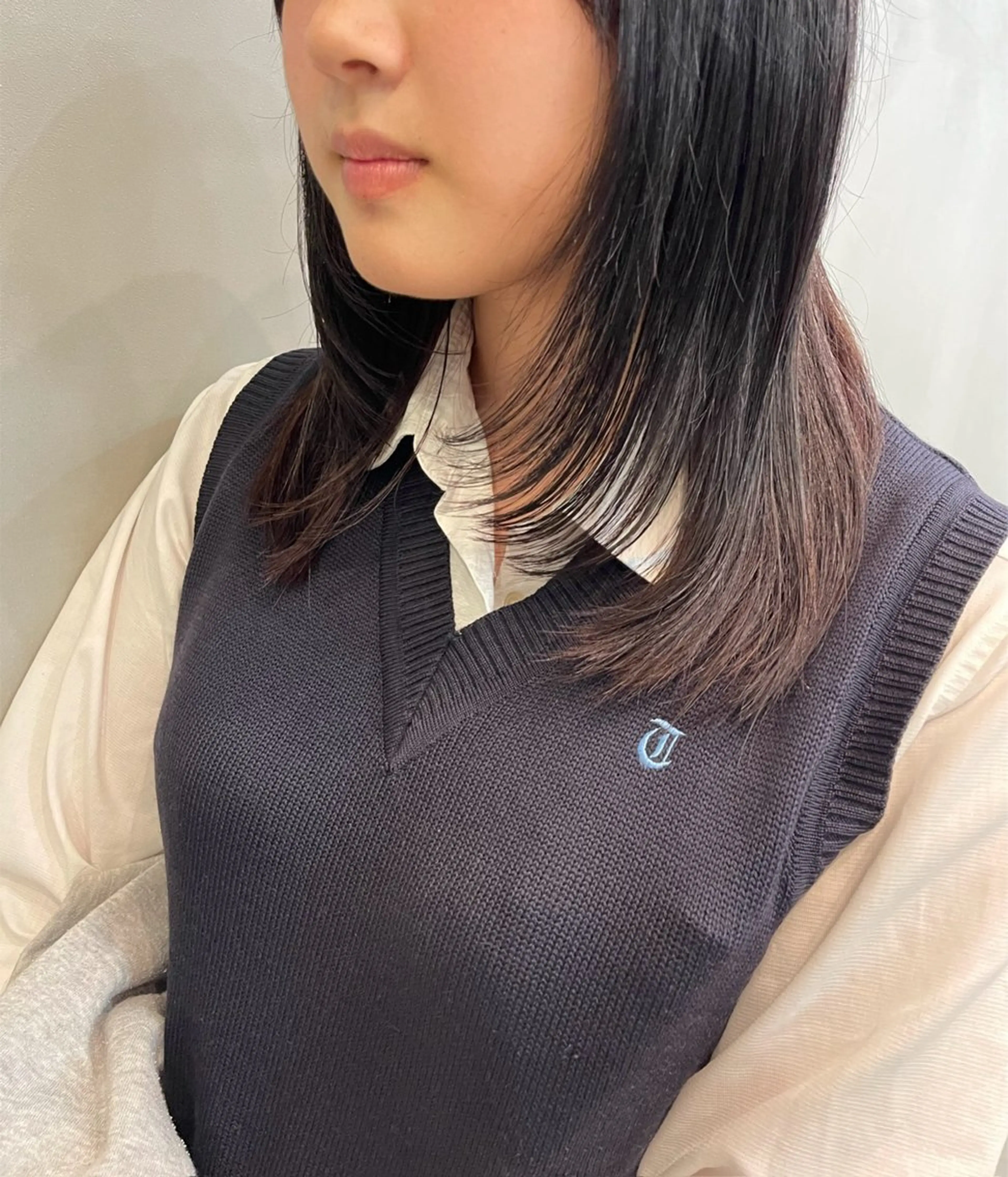 セミロング レイヤーカット 唐川 晟亜のヘアスタイル